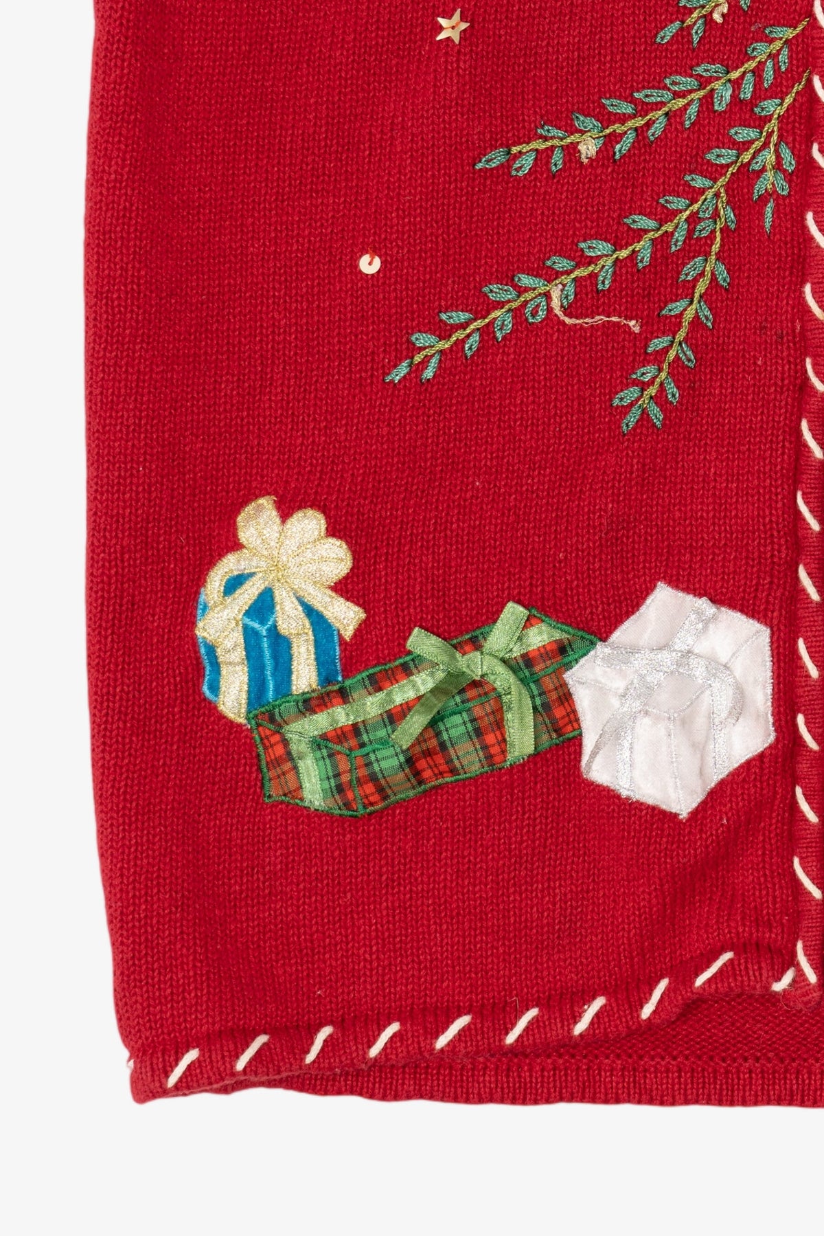 Vintage Red Designers Originals Presents Ugly Christmas Vest (1990s)