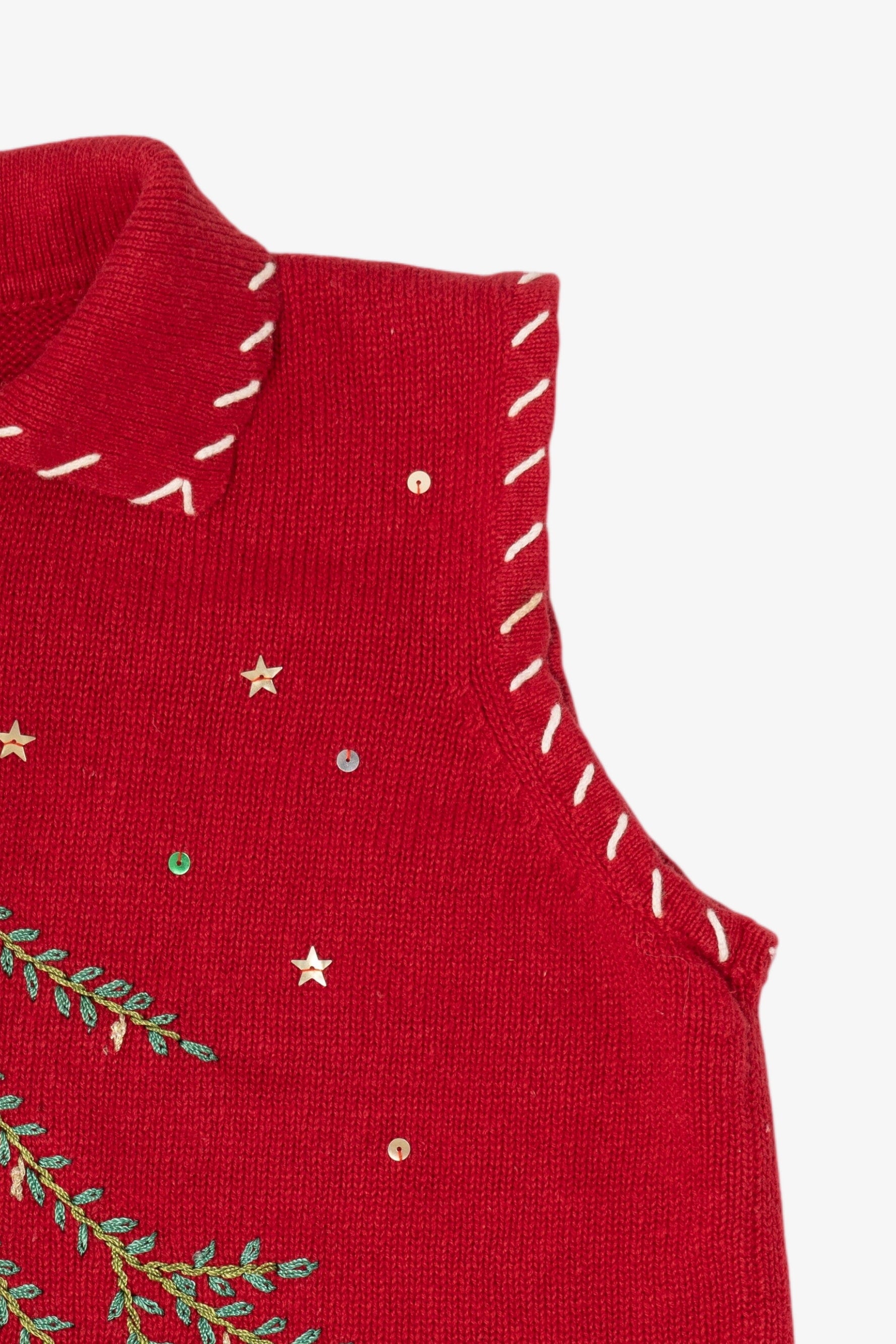 Vintage Red Designers Originals Presents Ugly Christmas Vest (1990s)