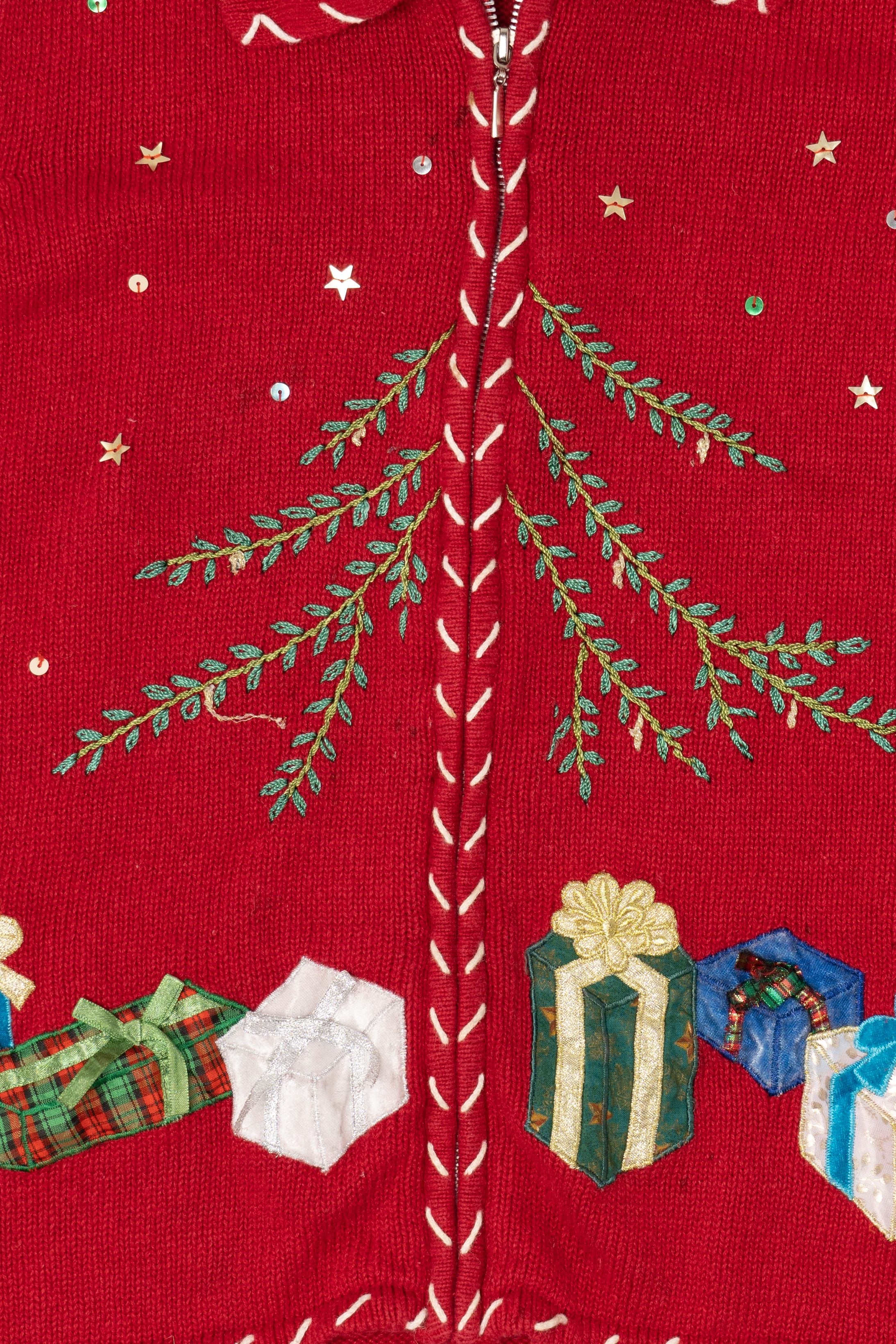 Vintage Red Designers Originals Presents Ugly Christmas Vest (1990s)