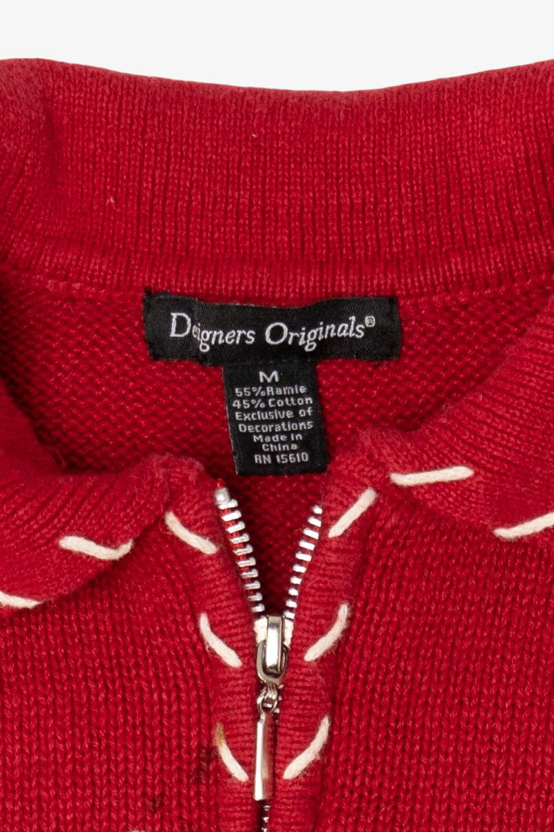 Vintage Red Designers Originals Presents Ugly Christmas Vest (1990s)