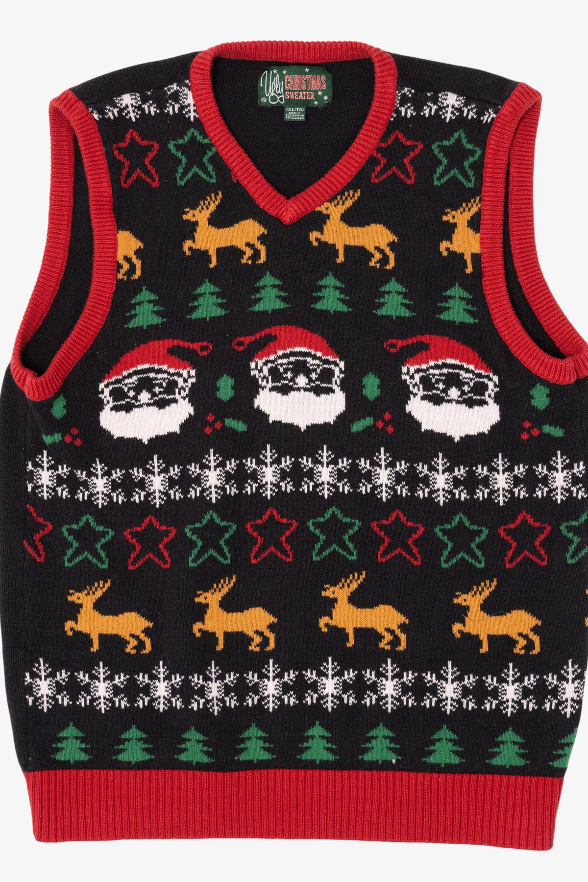 Black Ugly Christmas Sweater Vest (2010s)