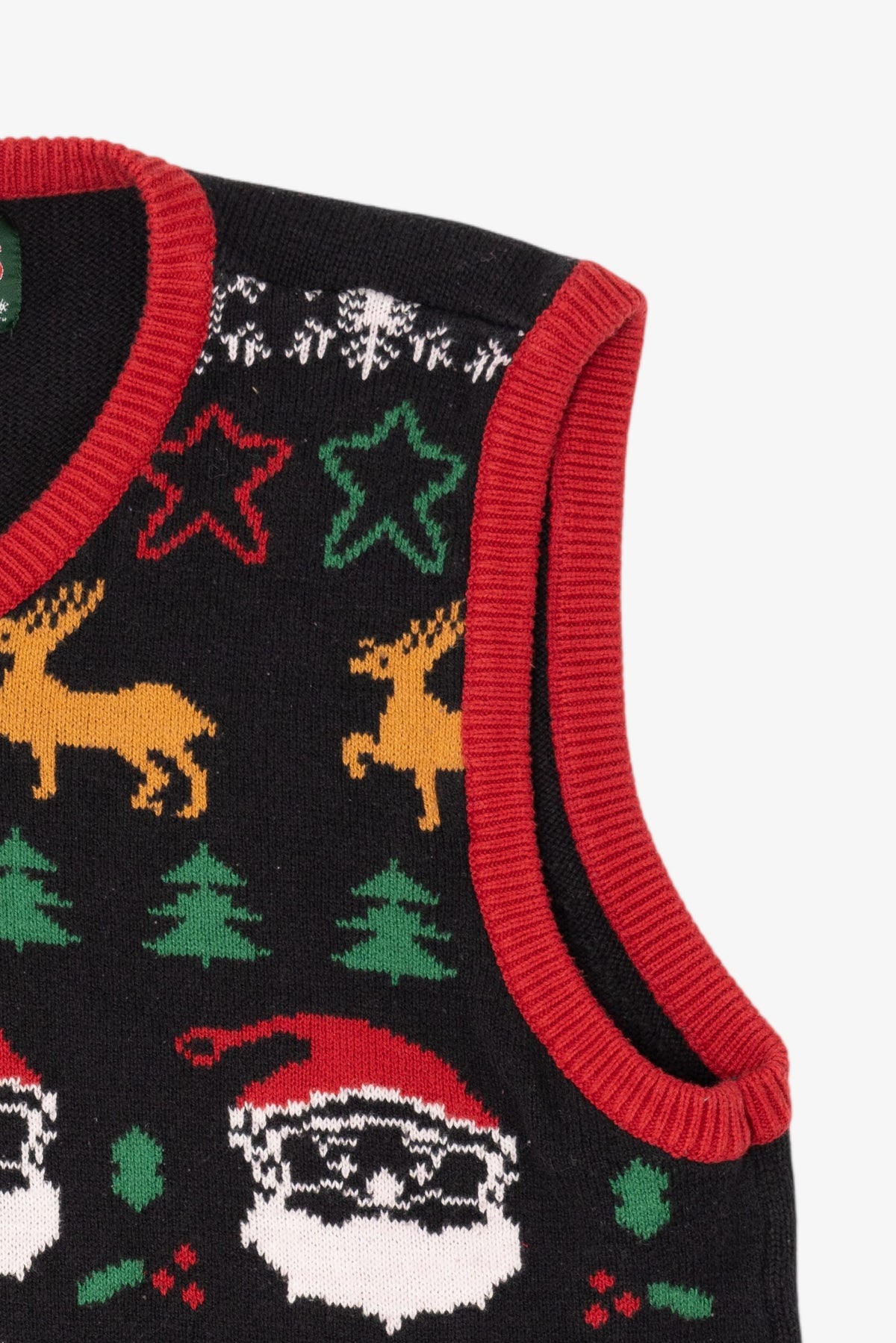 Black Ugly Christmas Sweater Vest (2010s)