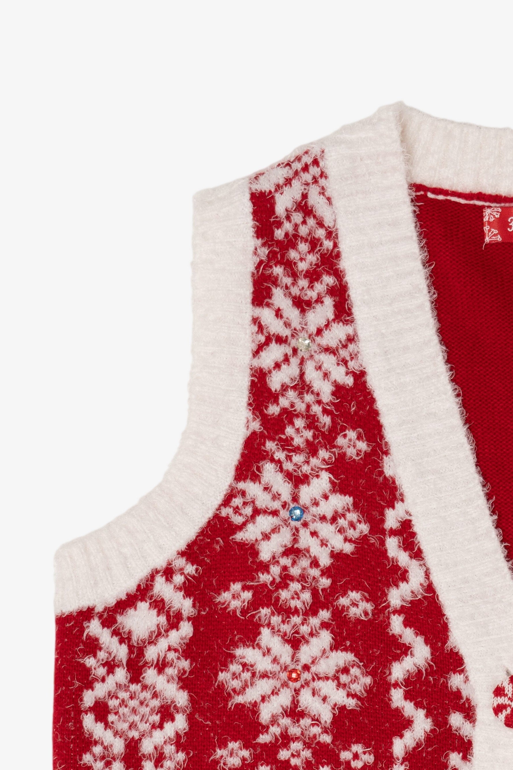 Red 33 Degrees Ugly Christmas Vest (2010s)