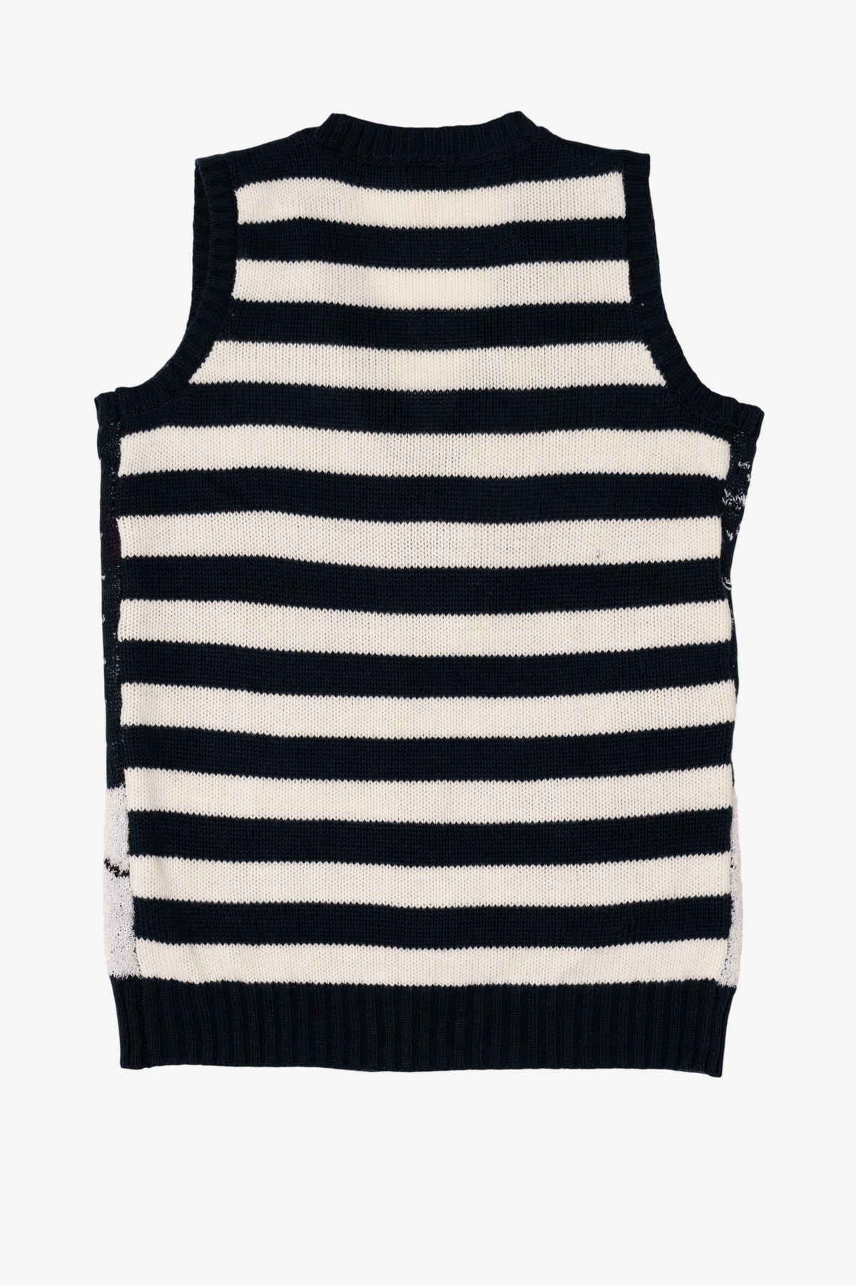 Navy Blue No Boundaries Santa Stuck Ugly Christmas Vest (2010s)