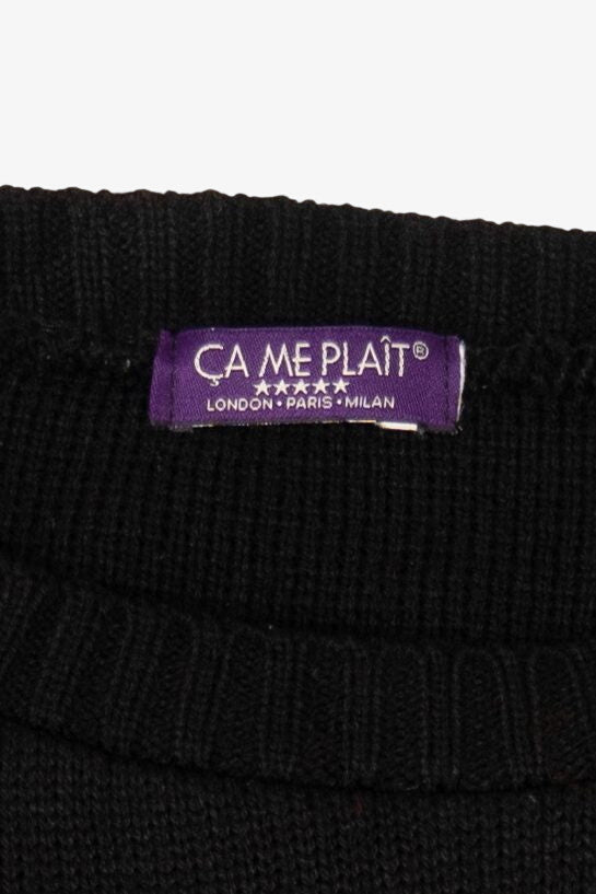Black "Merry Christmas Ya Filthy Animal" Ugly Christmas Pullover (2010s)