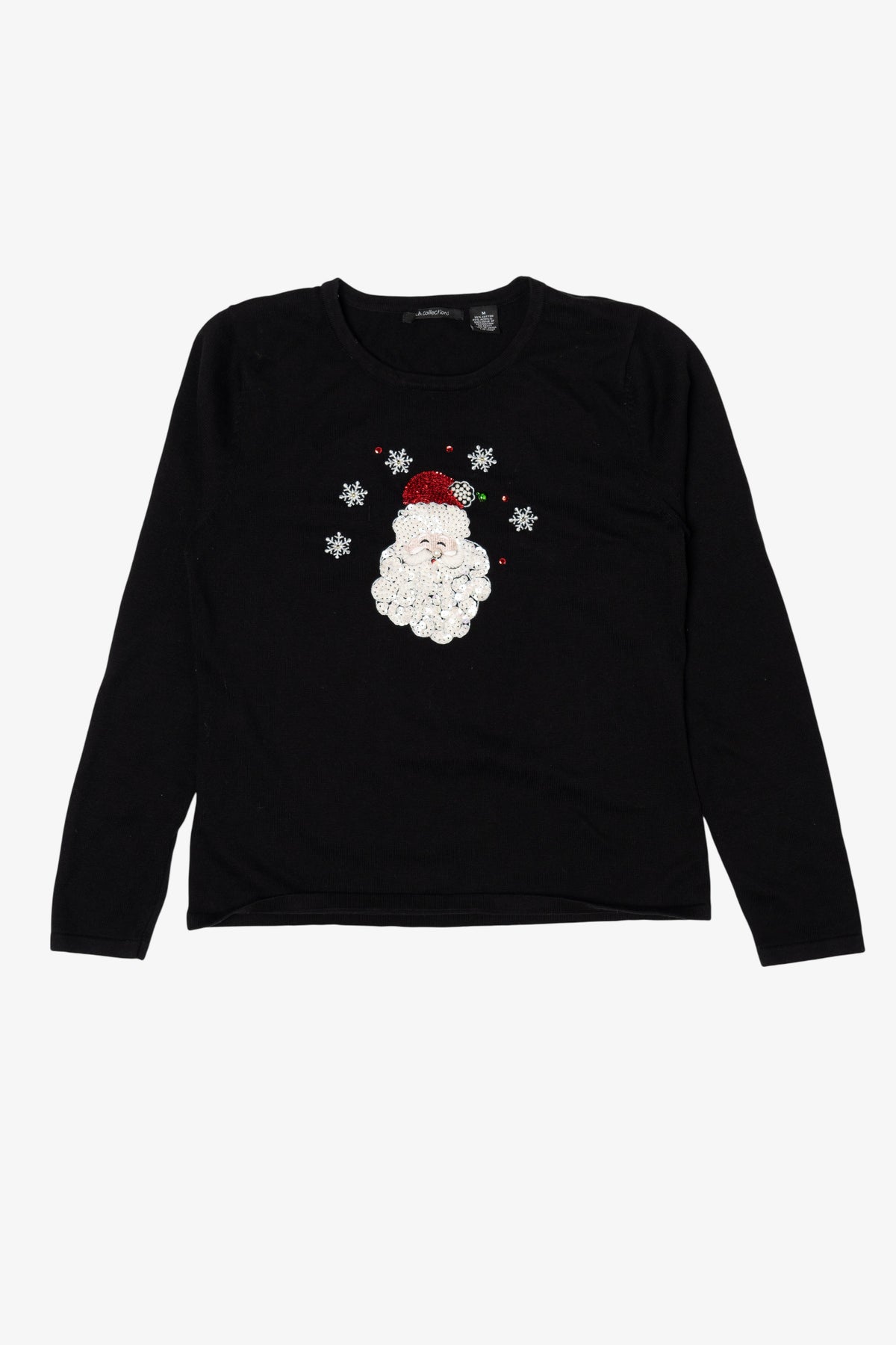 Vintage Black K.B Collection Santa Ugly Christmas Pullover (2000s)