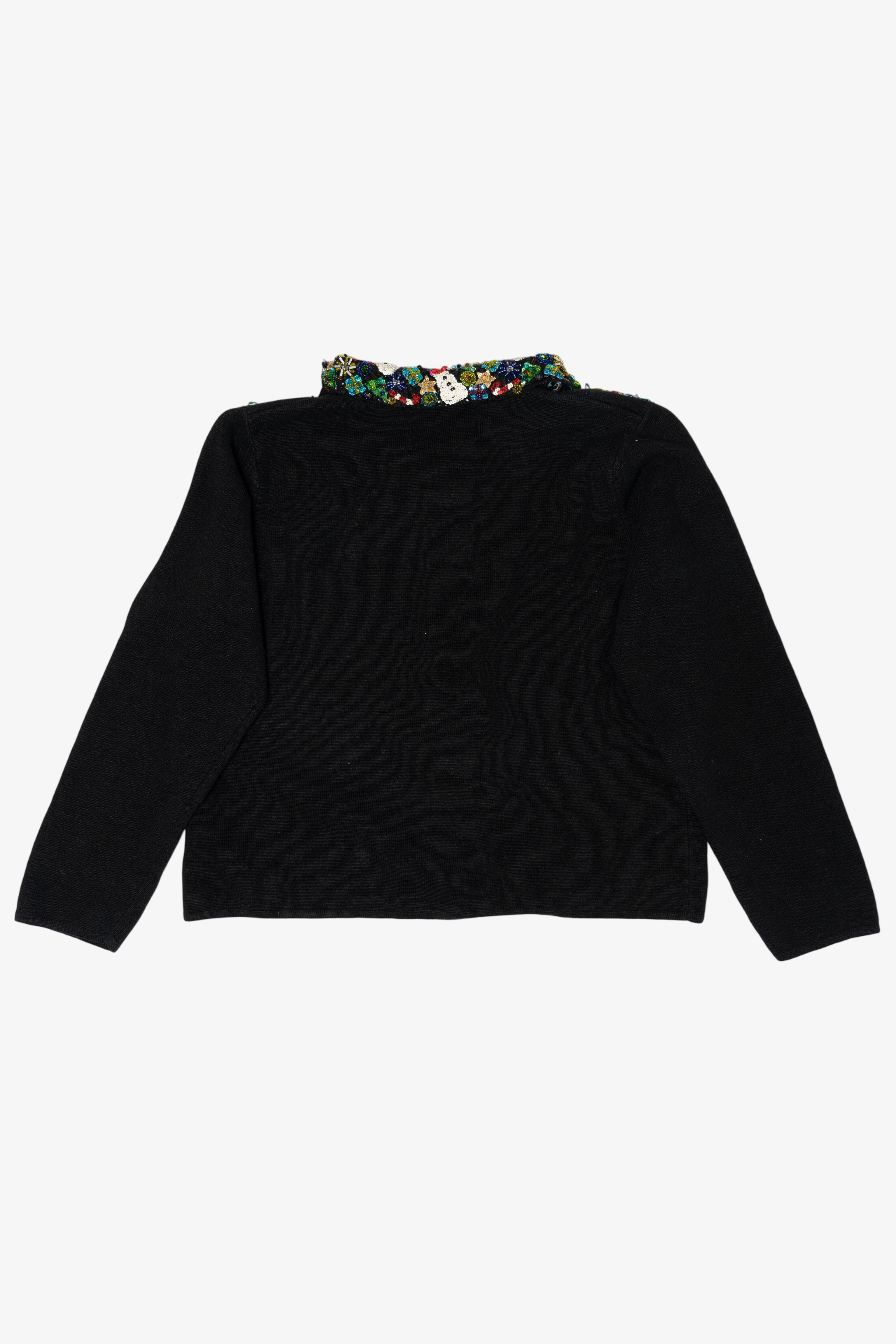 Vintage Black Marisa Christina Ugly Christmas Cardigan (2000s)