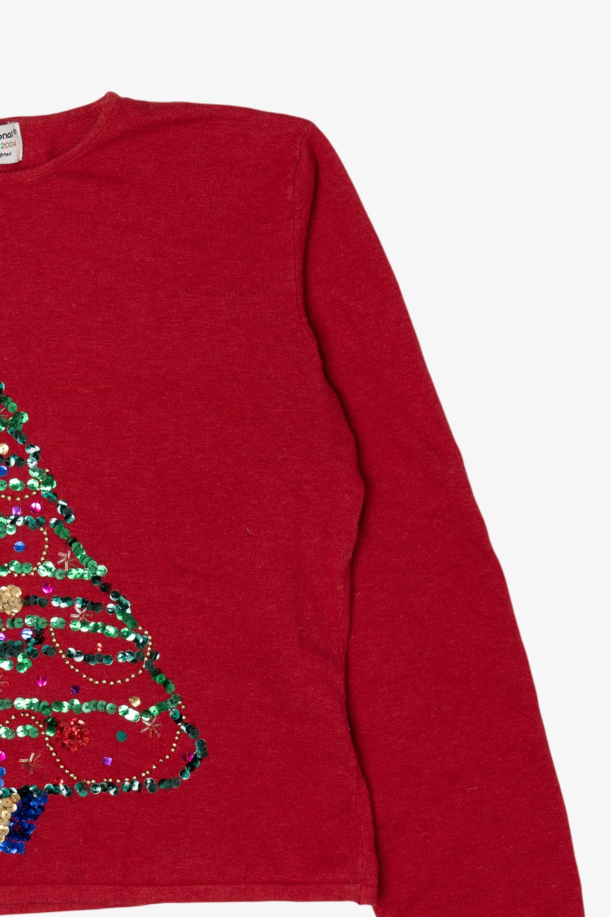 Vintage Red Tiara International Tree Ugly Christmas Pullover (2000s)