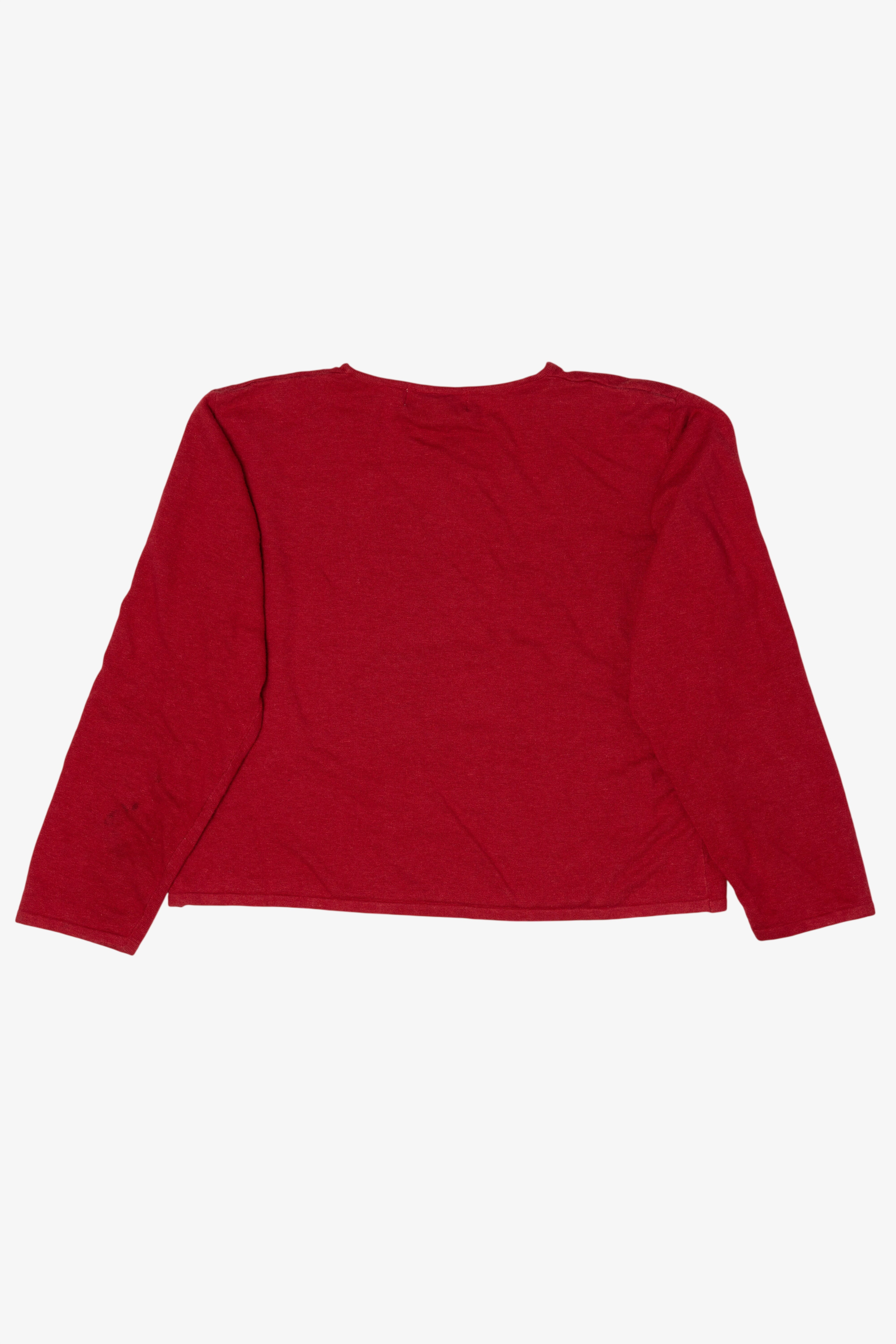 Vintage Red Tiara International Tree Ugly Christmas Pullover (2000s)
