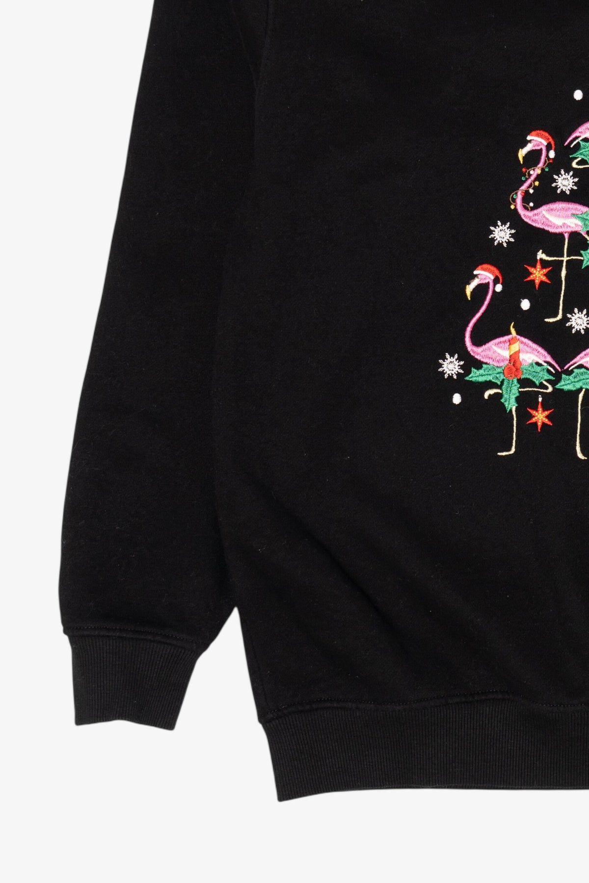 Vintage Black King Universal Flamingos Christmas Sweatshirt (2000s)