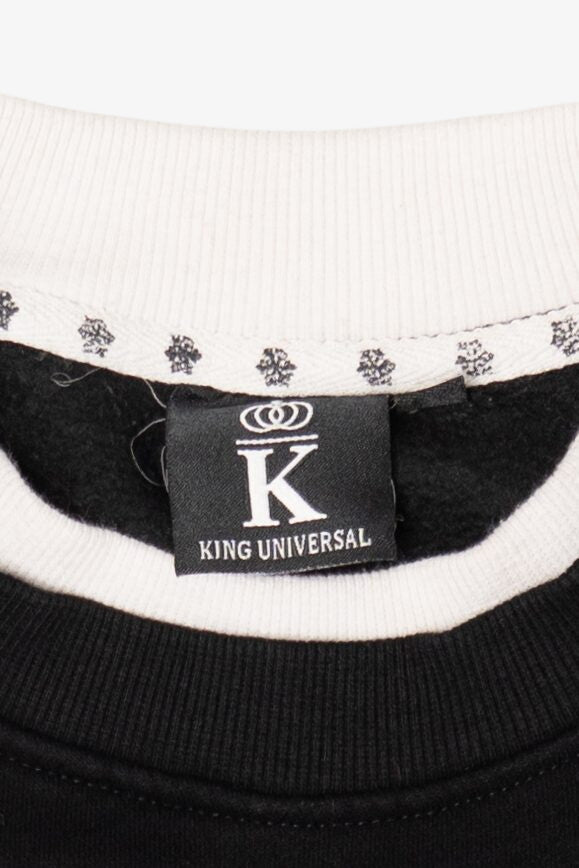 Vintage Black King Universal Flamingos Christmas Sweatshirt (2000s)
