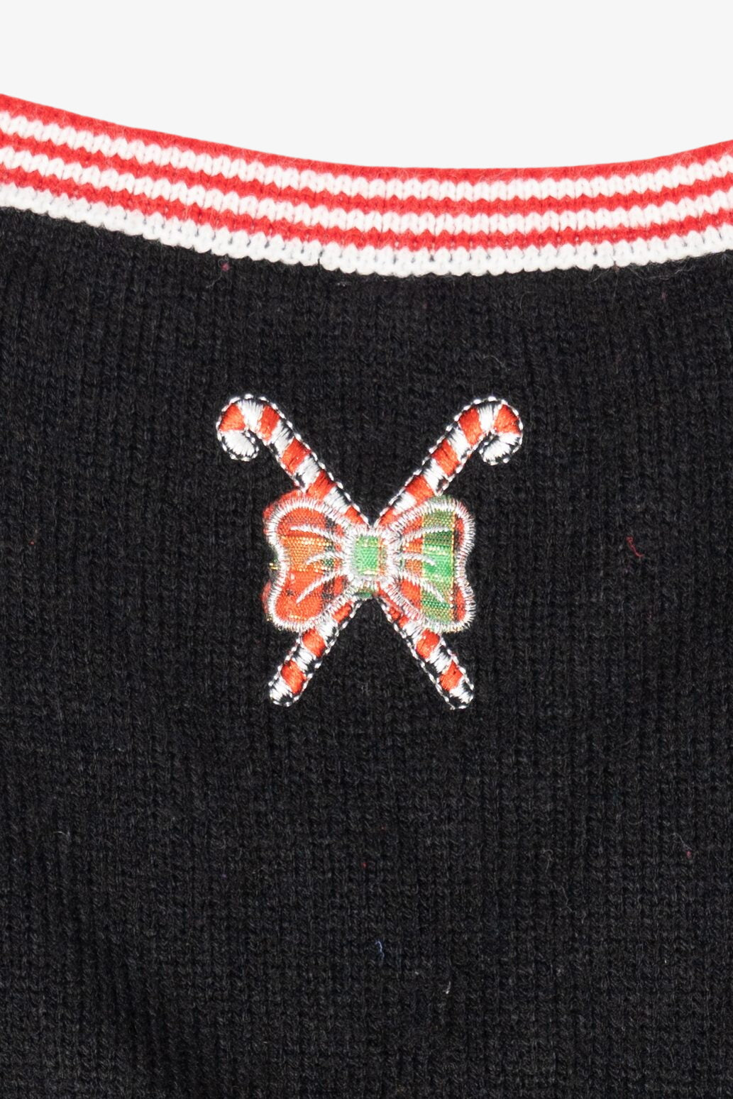 Vintage Black Snowman Ugly Christmas Vest (1990s)