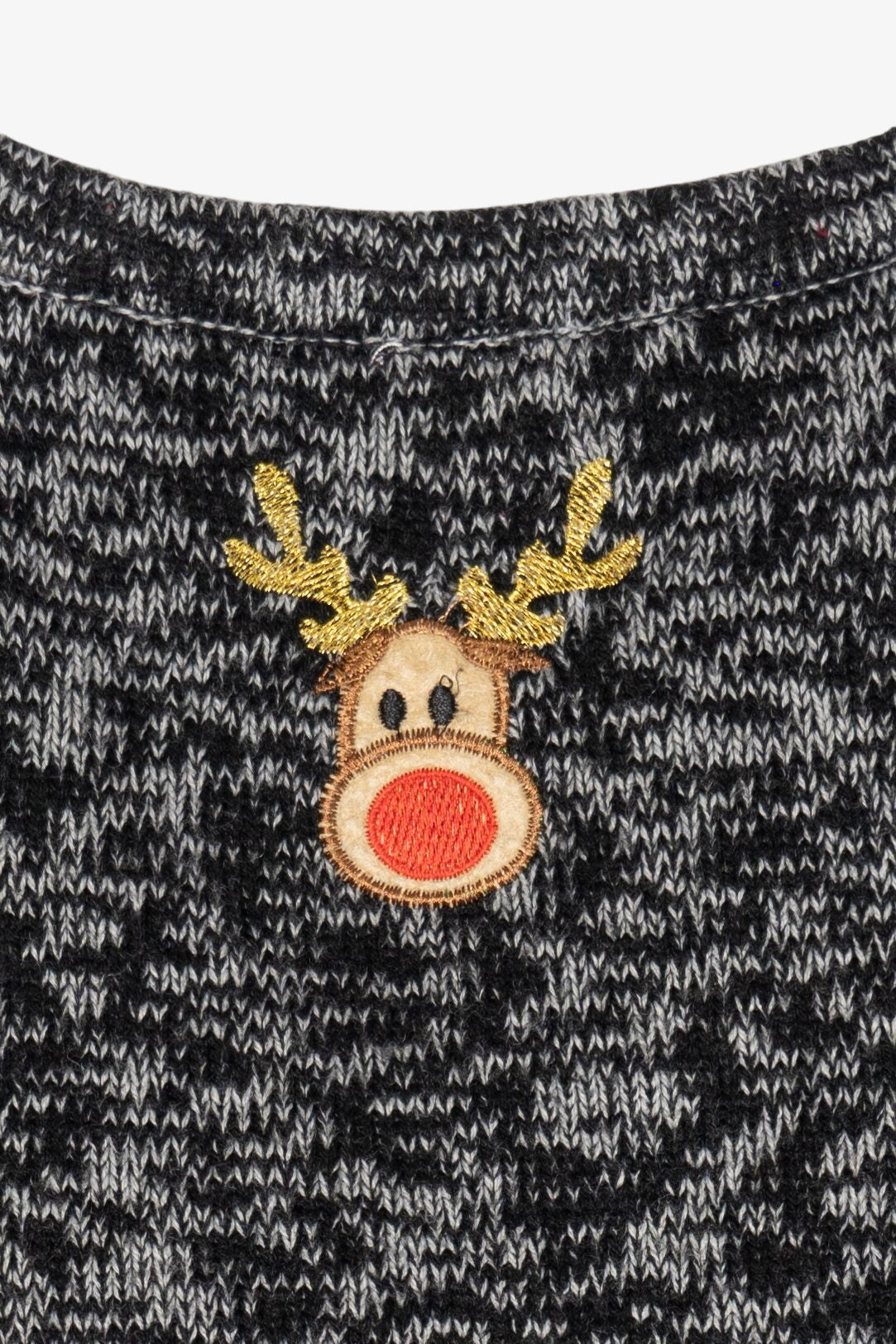 Vintage Dark Gray Santa Ugly Christmas Vest (2000s)
