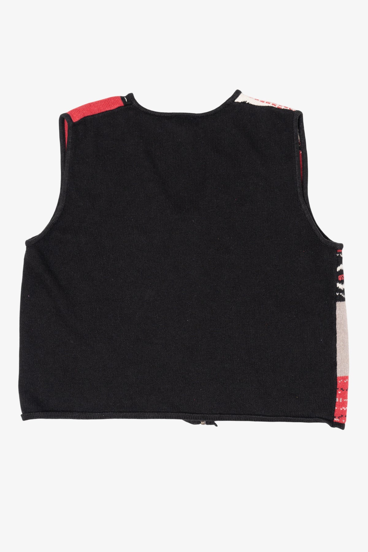 Vintage Black Cricket Lane Collection Ugly Christmas Vest (1990s)