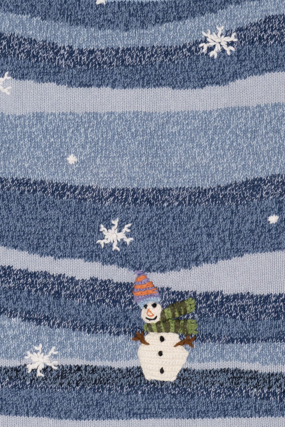 Vintage Blue Tribeca Studio Snowmen Ugly Christmas Vest (1990s)