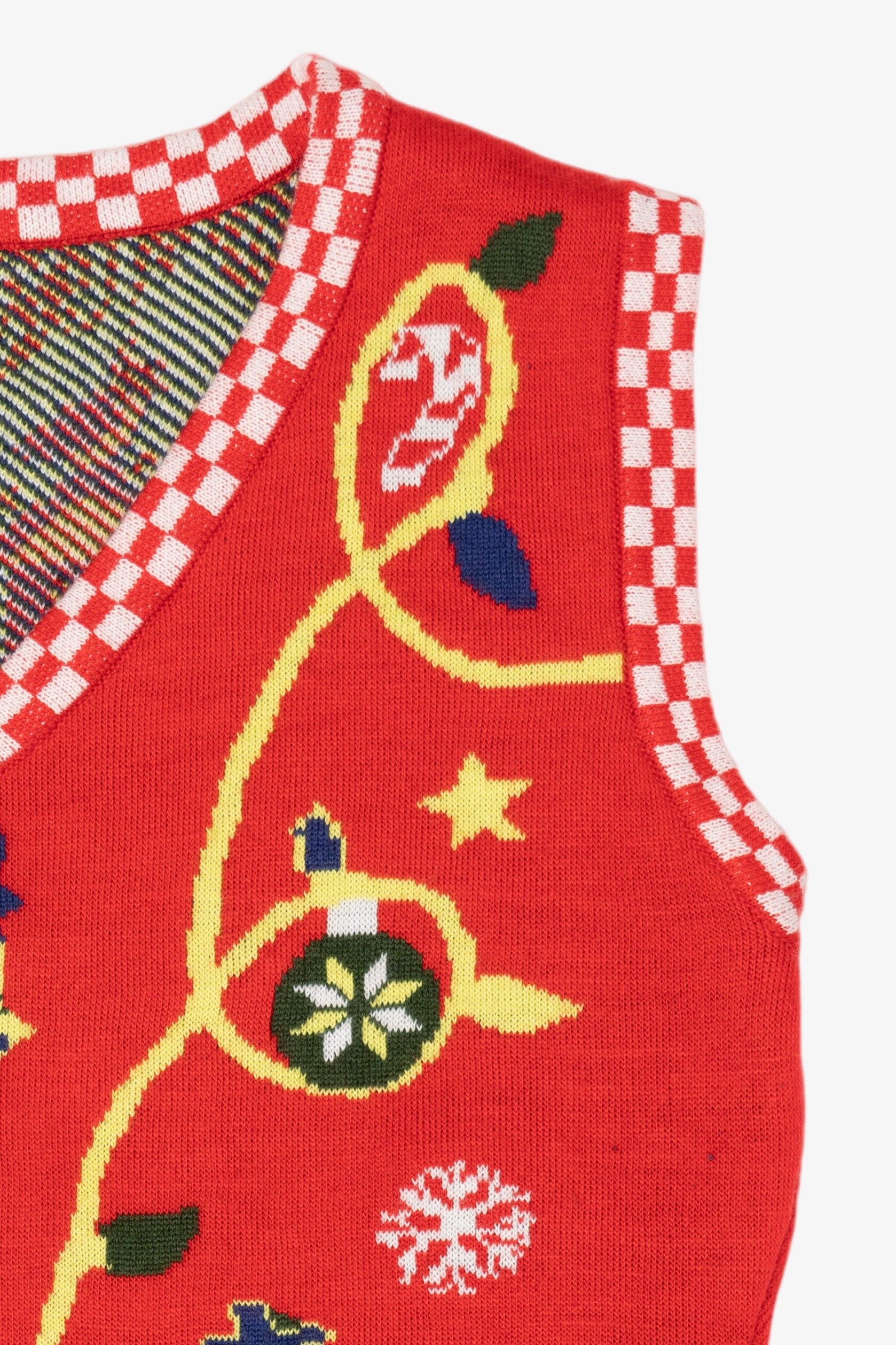 Red Festive Ugly Christmas Vest (2010s)
