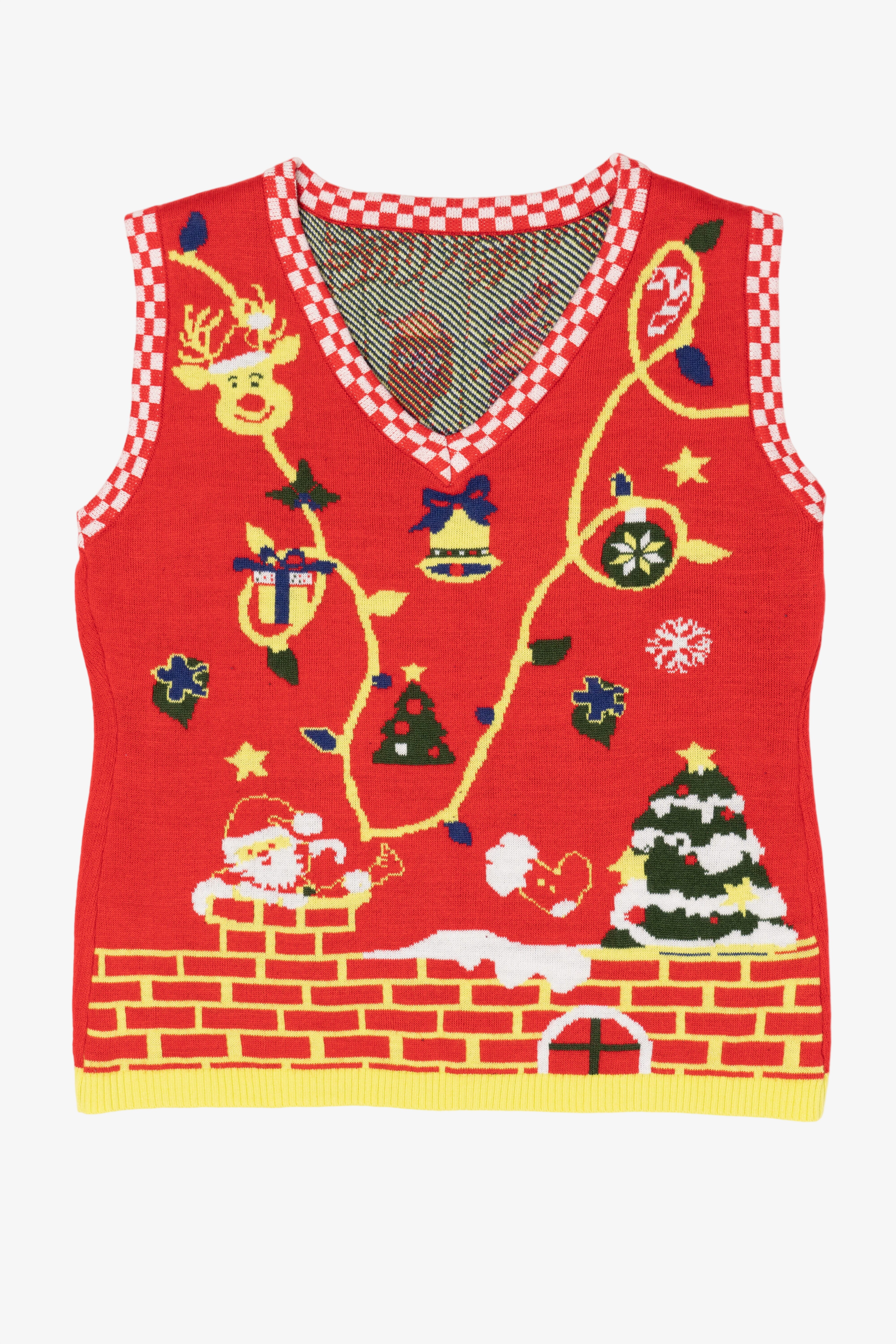 Red Festive Ugly Christmas Vest (2010s)