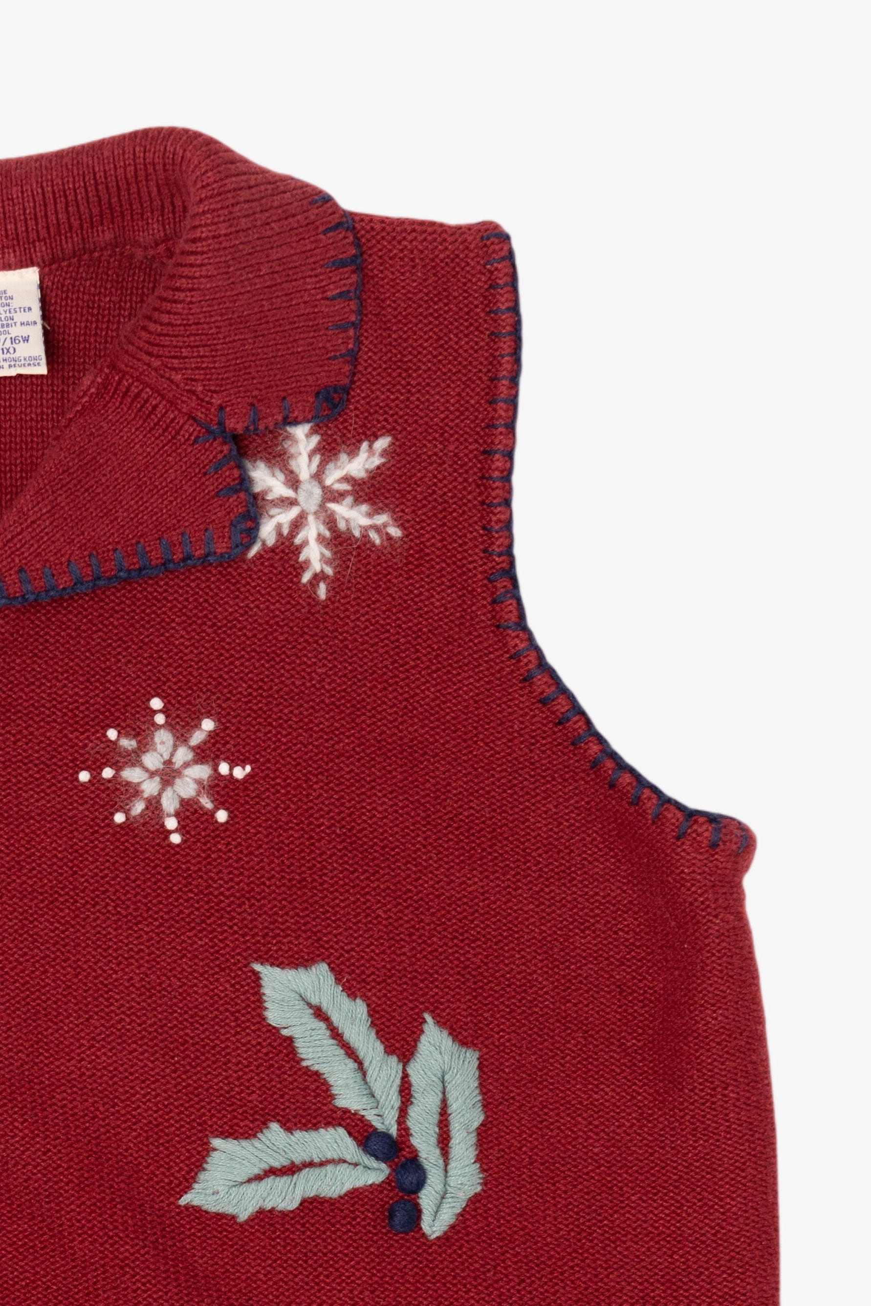 Vintage Red Northcrest Ugly Christmas Vest (1990s)