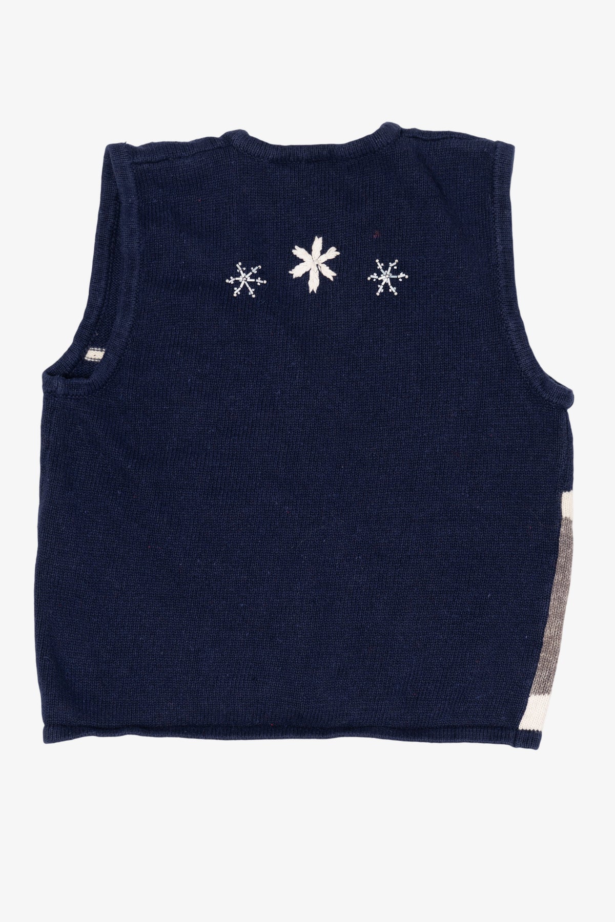 Vintage Navy Blue Bobbie Brooks Dogs Ugly Christmas Vest (1990s)