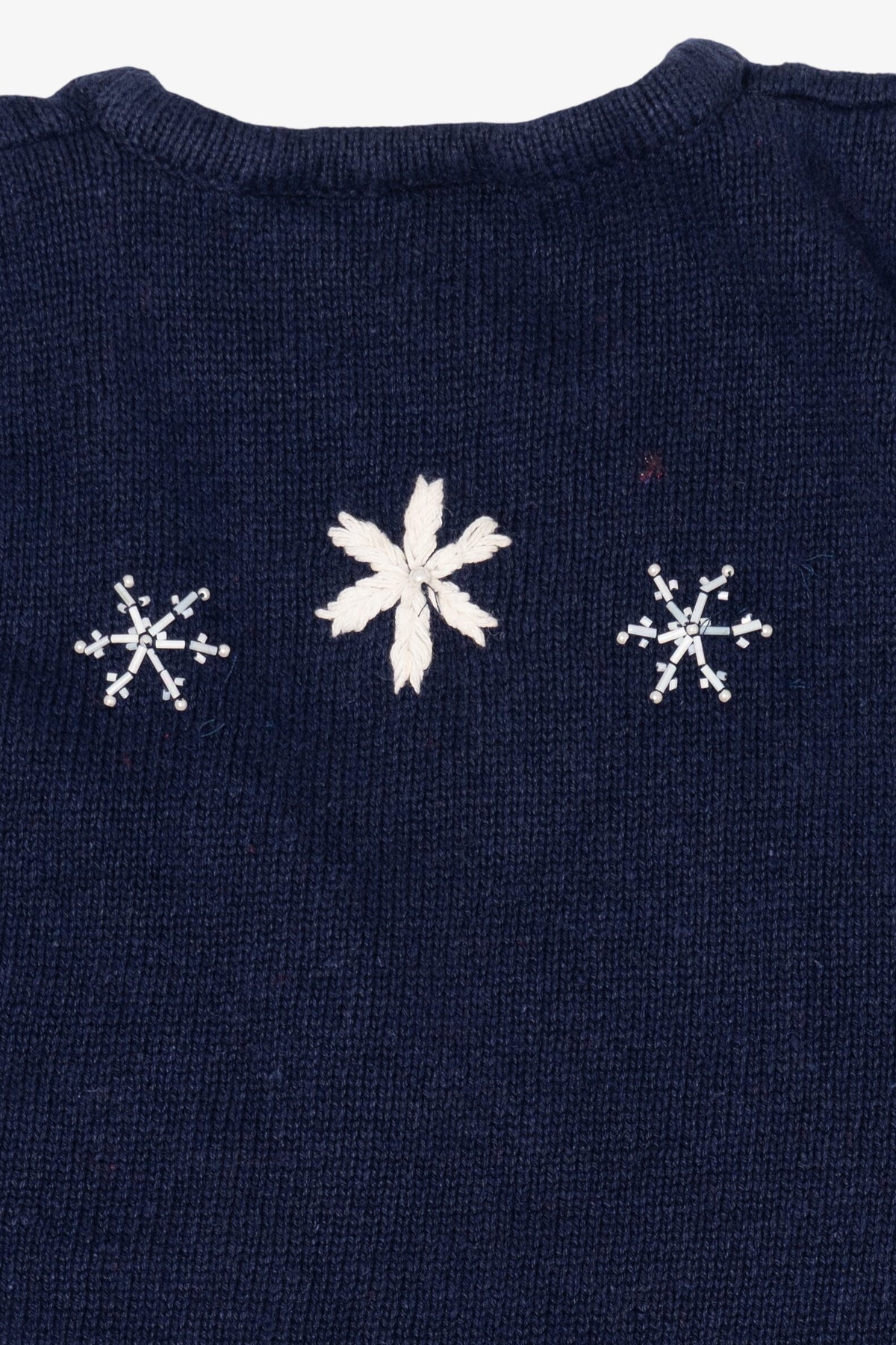 Vintage Navy Blue Bobbie Brooks Dogs Ugly Christmas Vest (1990s)