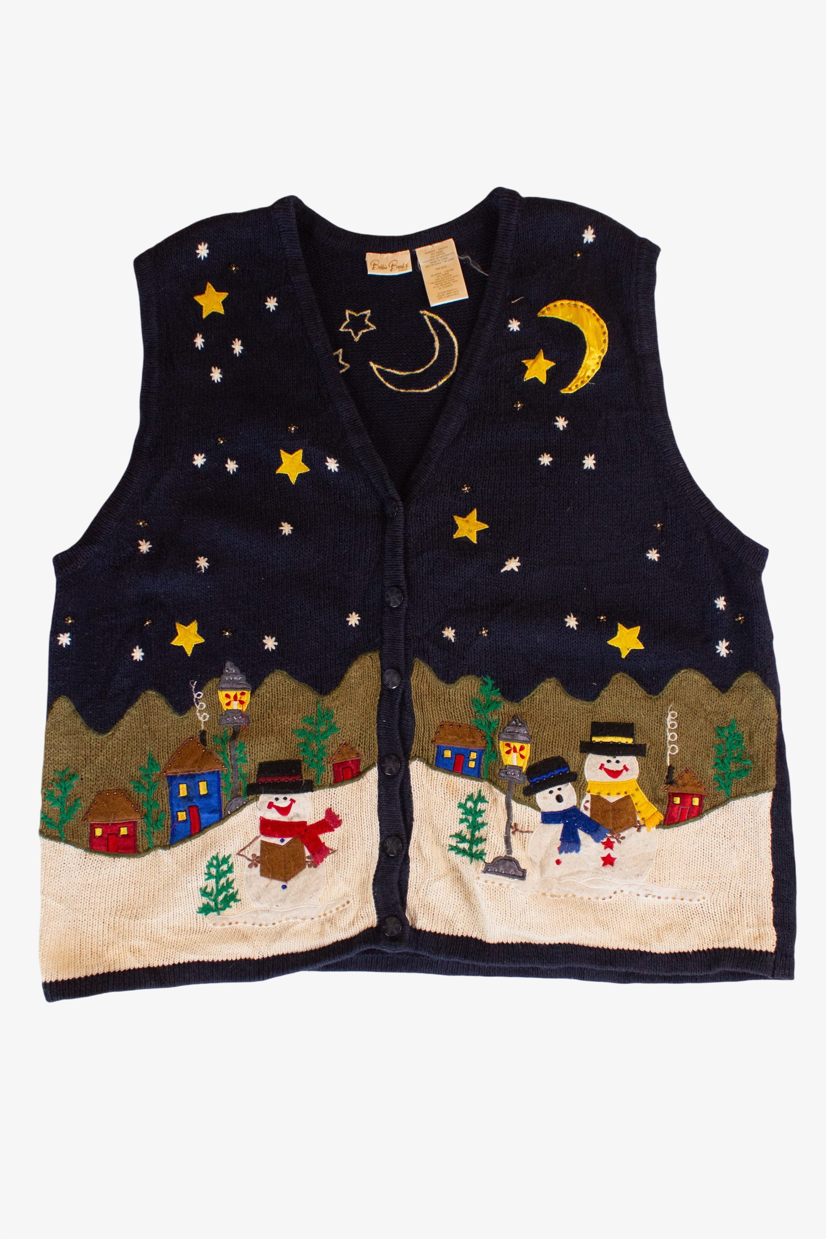 Vintage Bobbie Brooks Ugly Christmas Vest (1990s)