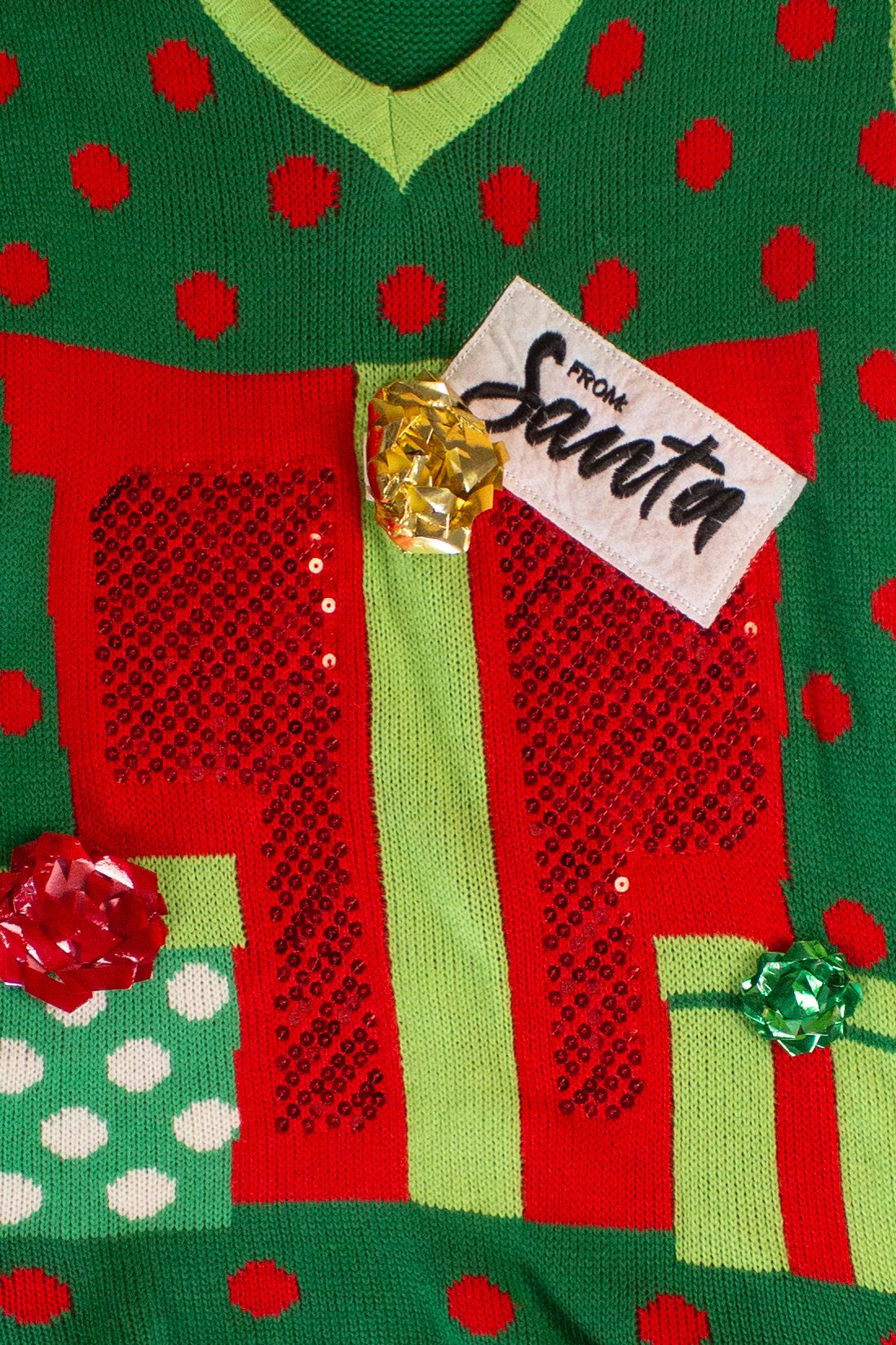 Green Bows Ugly Christmas Vest (2020s)
