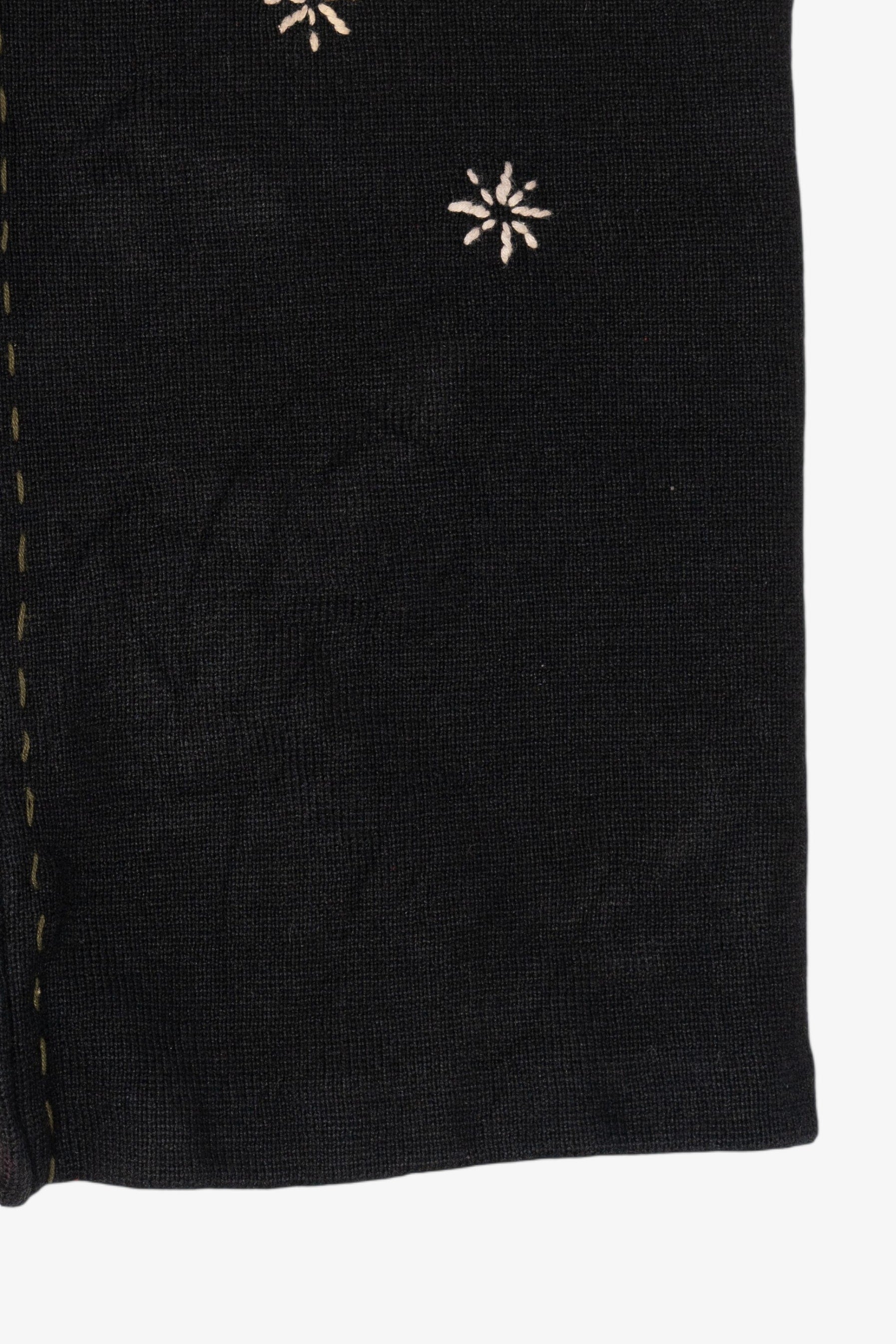 Vintage Black Woolrich Snowmen Ugly Christmas Vest (1990s)