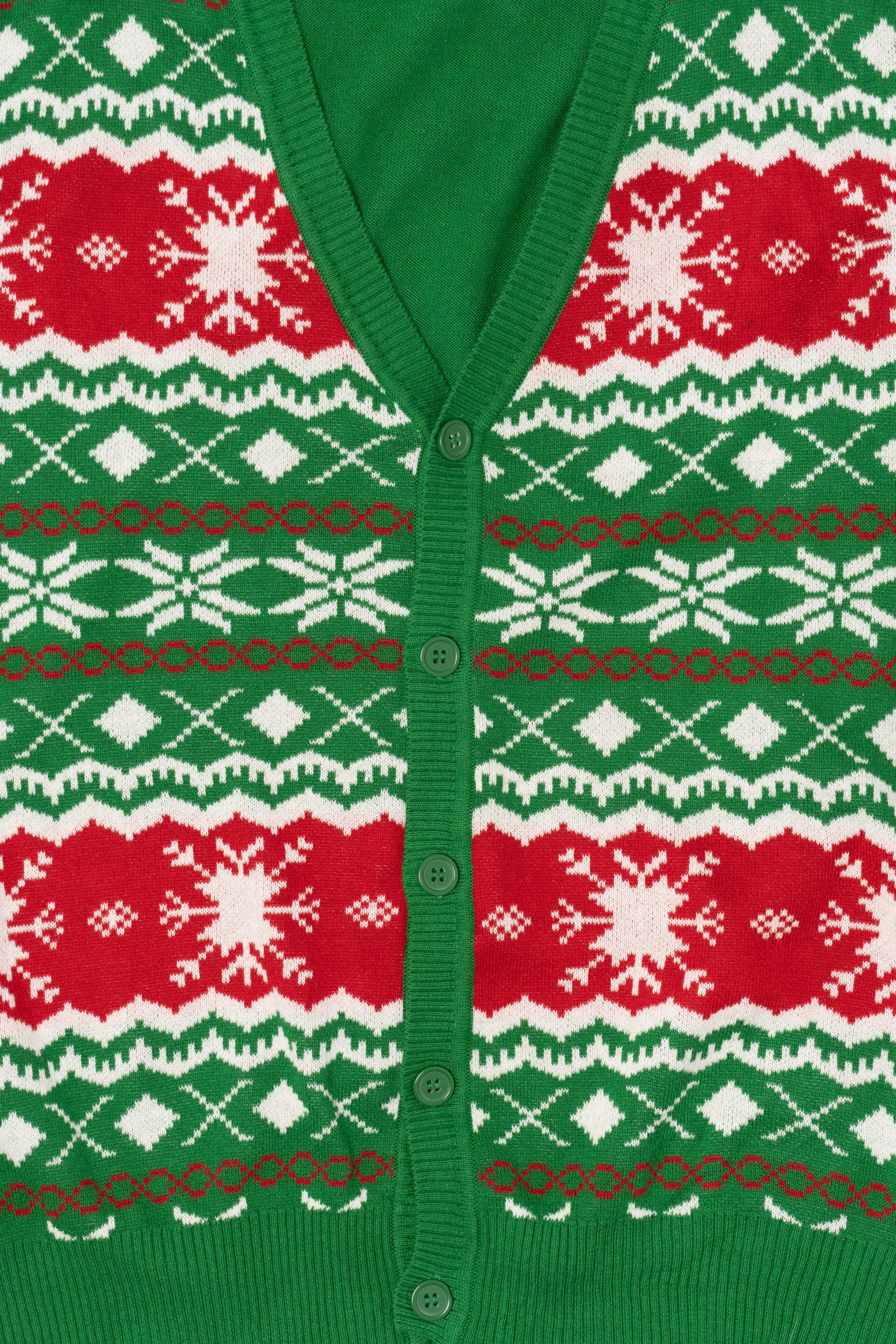 Green Carbon Ugly Christmas Vest (2010s)