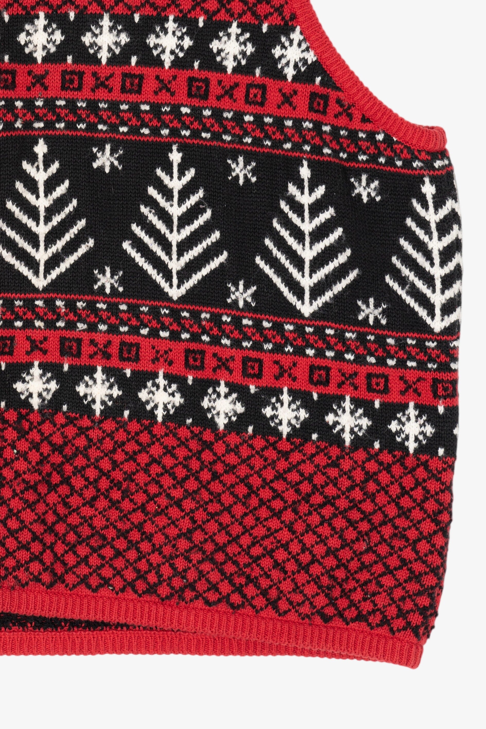 Vintage Red Elisabeth Ugly Christmas Vest (1990s)