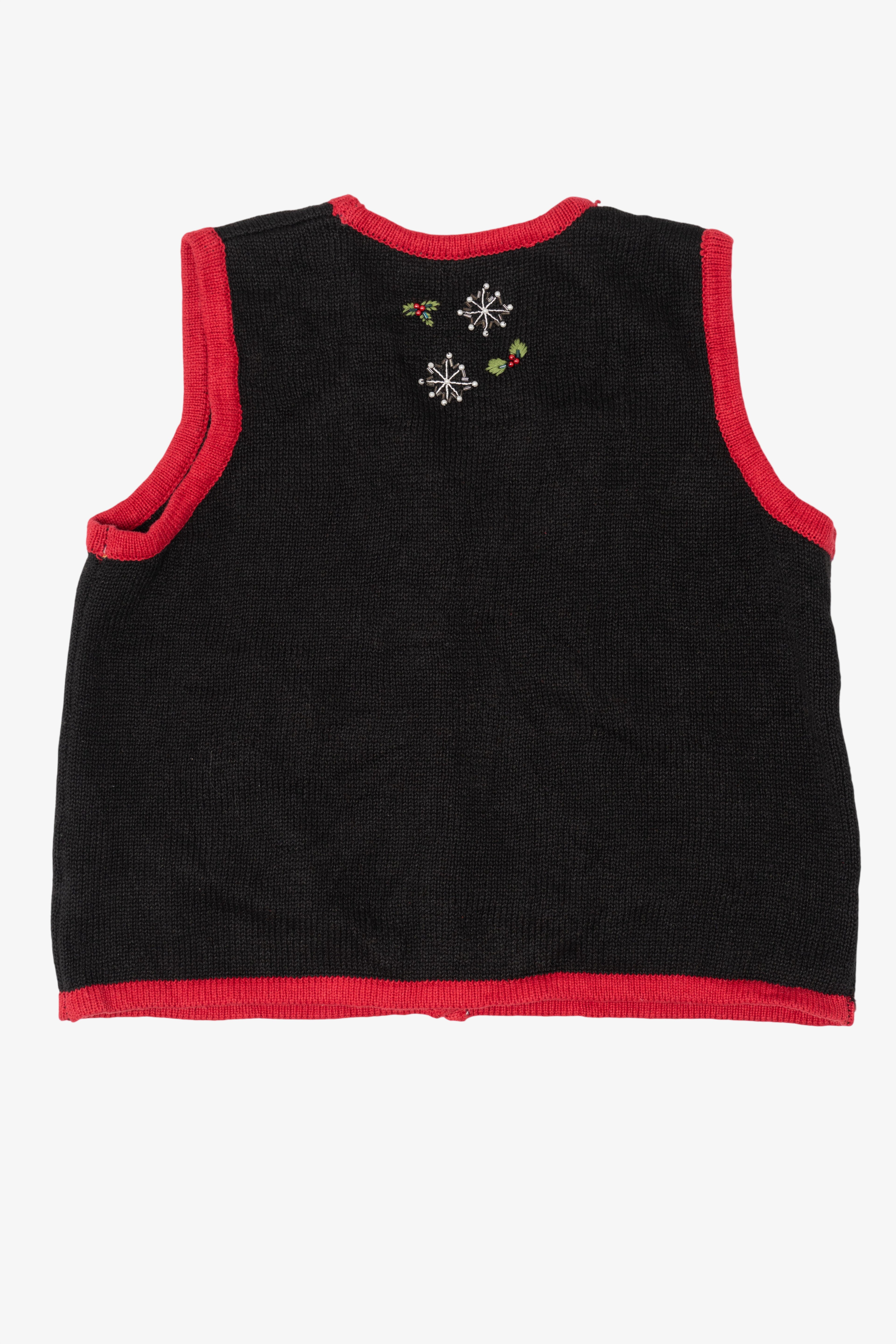 Vintage Black Unknown Cardinals Ugly Christmas Vest (1990s)
