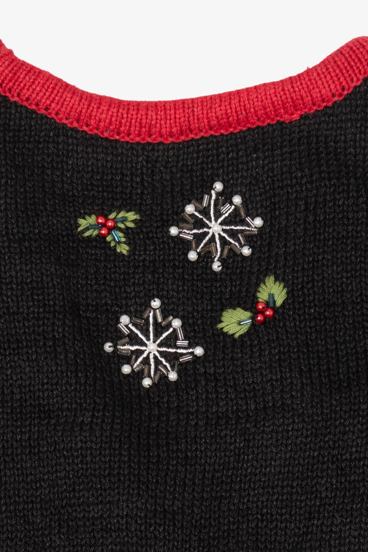 Vintage Black Unknown Cardinals Ugly Christmas Vest (1990s)