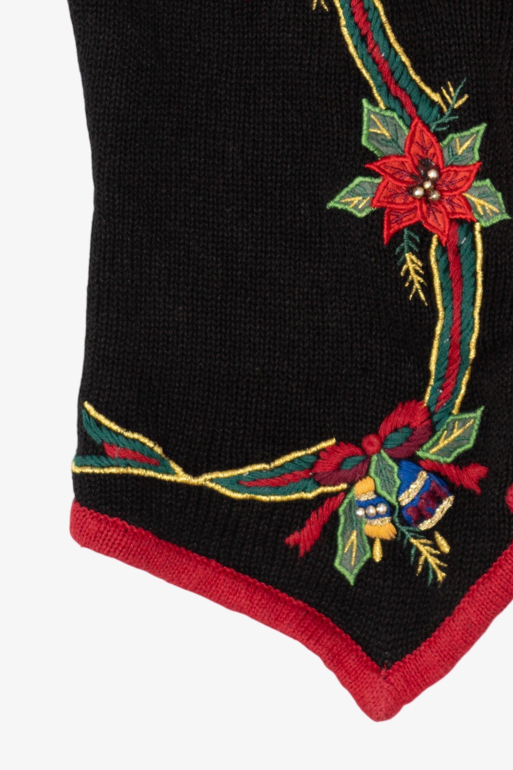 Vintage Black Bells Ugly Christmas Vest (1990s)