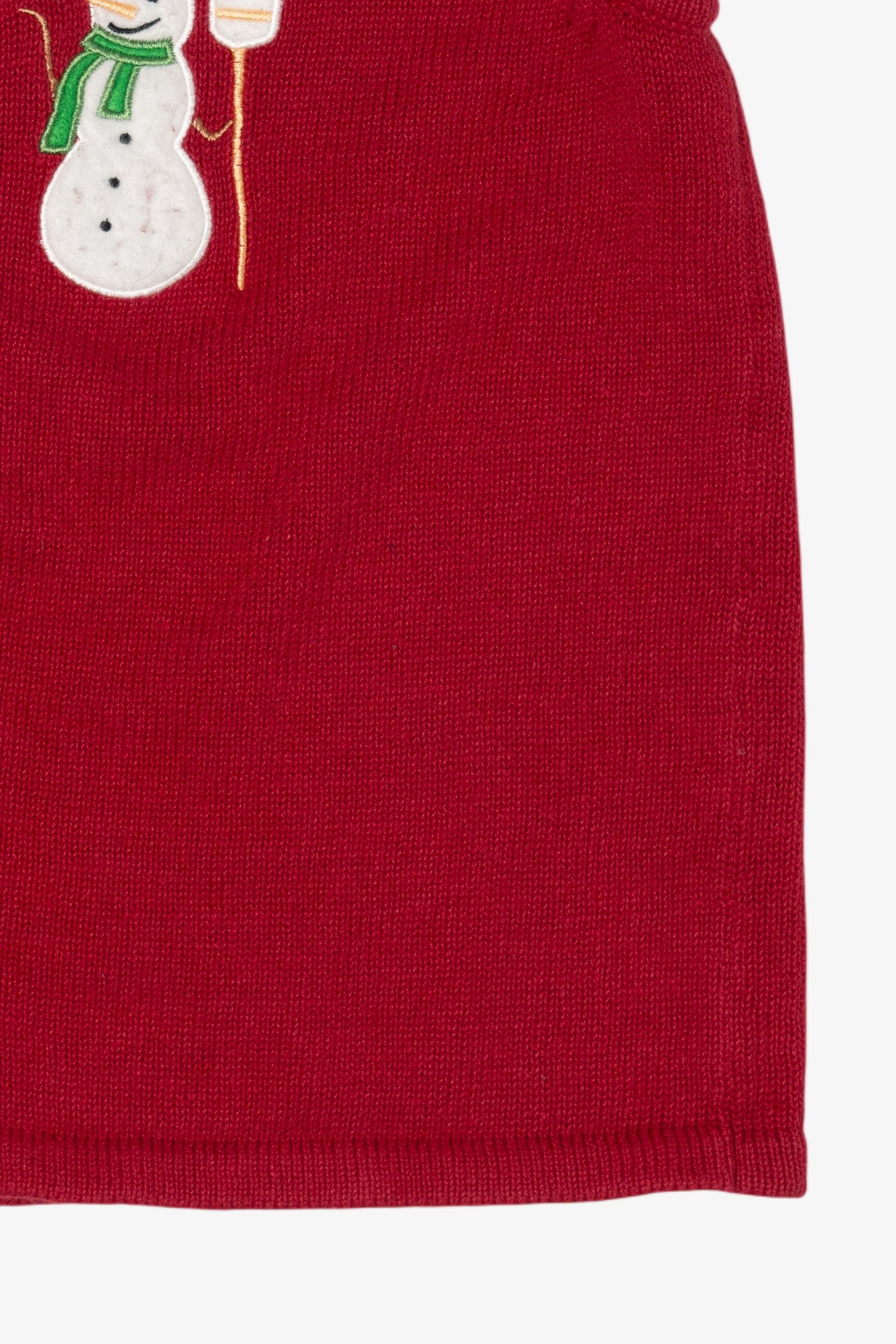 Vintage Red Snowman Ugly Christmas Vest (1990s)