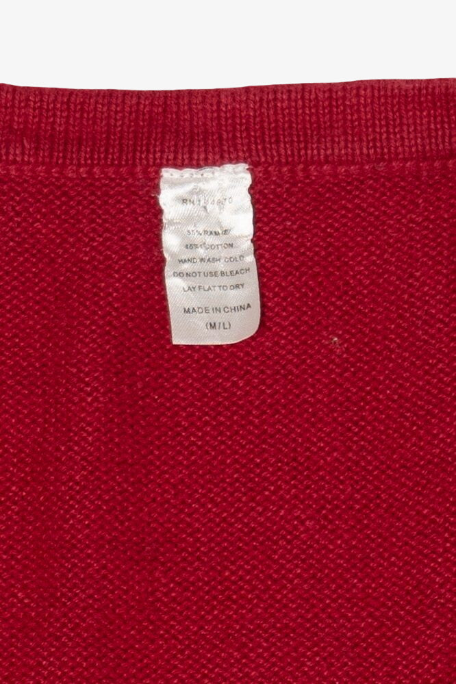 Vintage Red Snowman Ugly Christmas Vest (1990s)