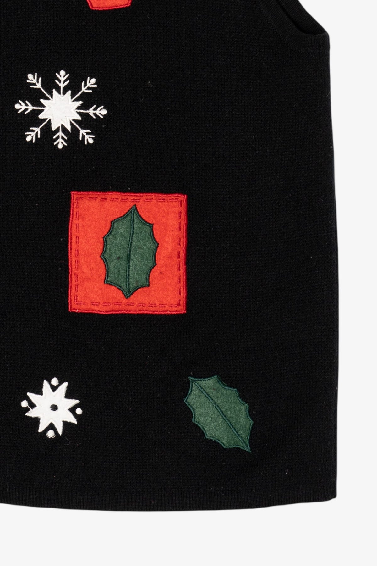 Vintage Black Croft & Barrow Ugly Christmas Vest (1990s)