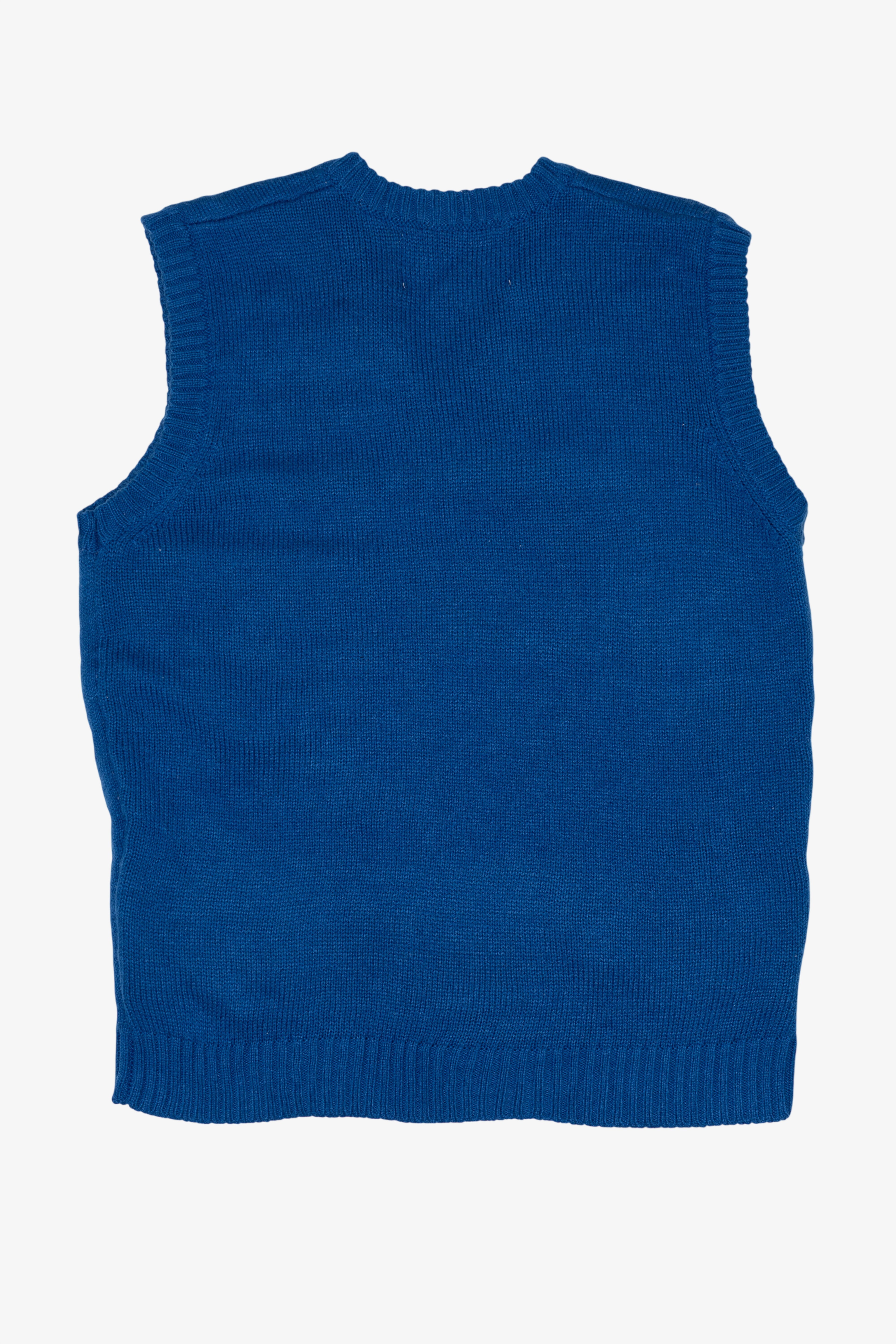 Blue Polar Bears Skiing Ugly Christmas Vest (2010s)