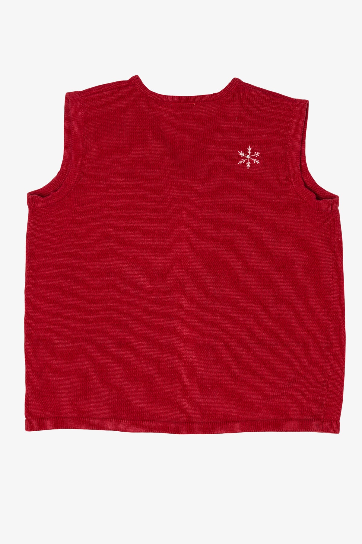 Vintage Red Bobbie Brooks Snowmen Ugly Christmas Vest (1990s)