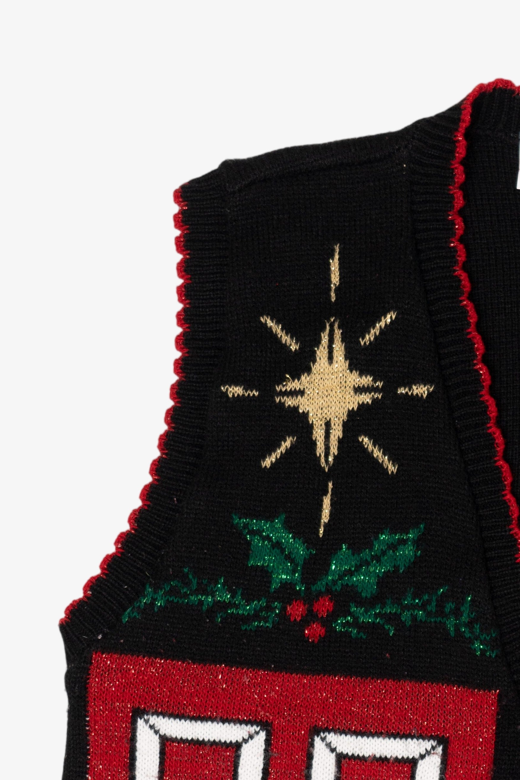 Vintage Black Holiday Editions Ugly Christmas Vest (1990s)