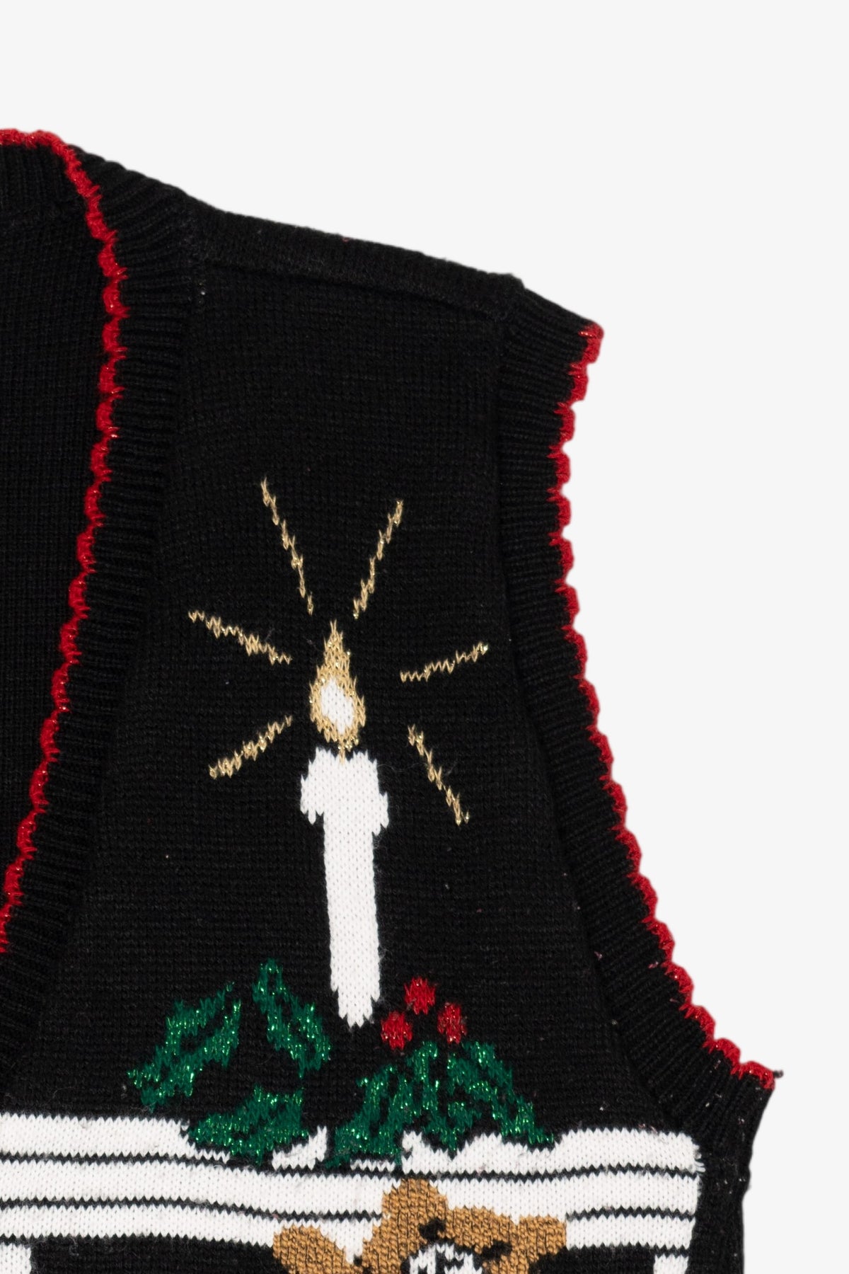 Vintage Black Holiday Editions Ugly Christmas Vest (1990s)