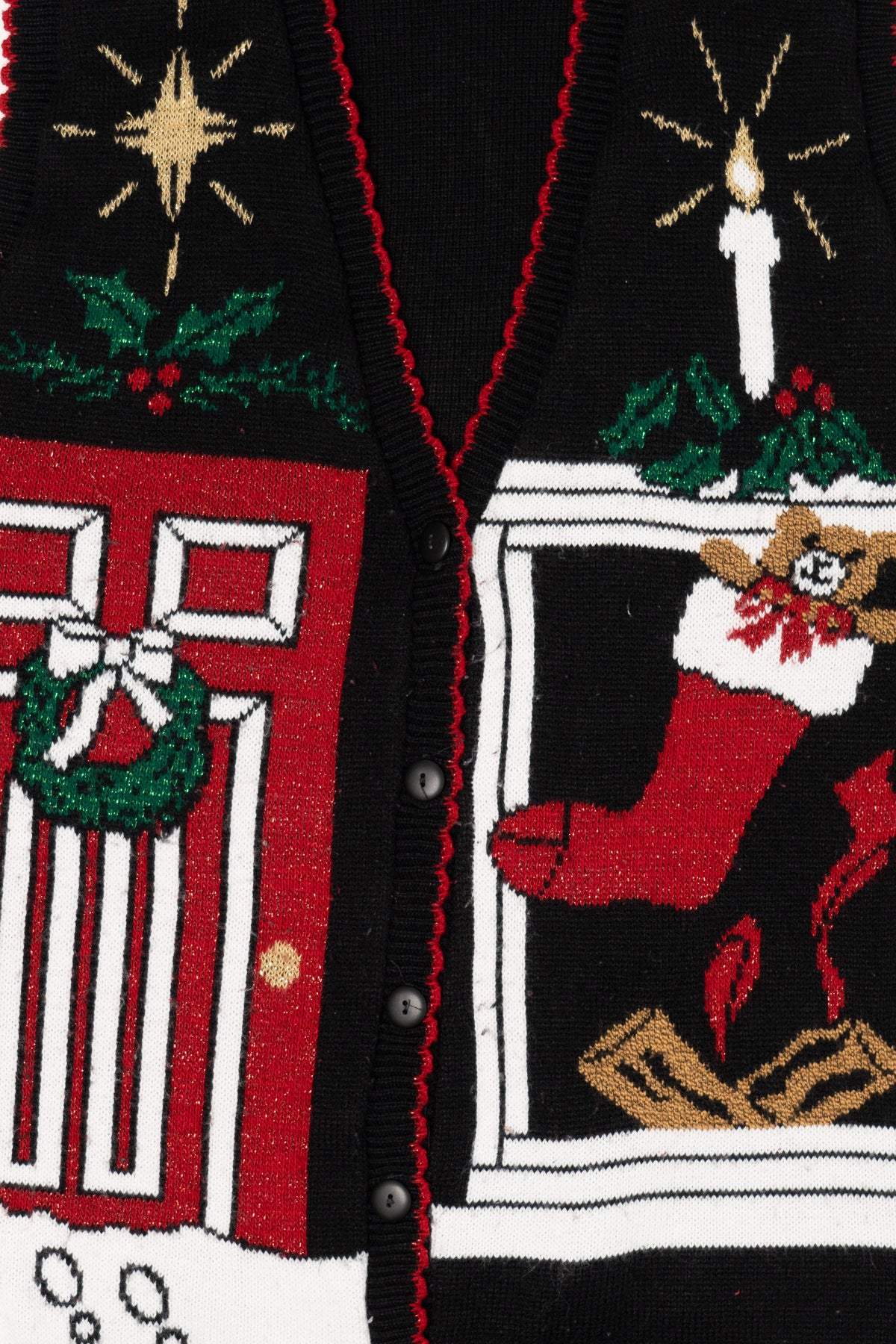 Vintage Black Holiday Editions Ugly Christmas Vest (1990s)