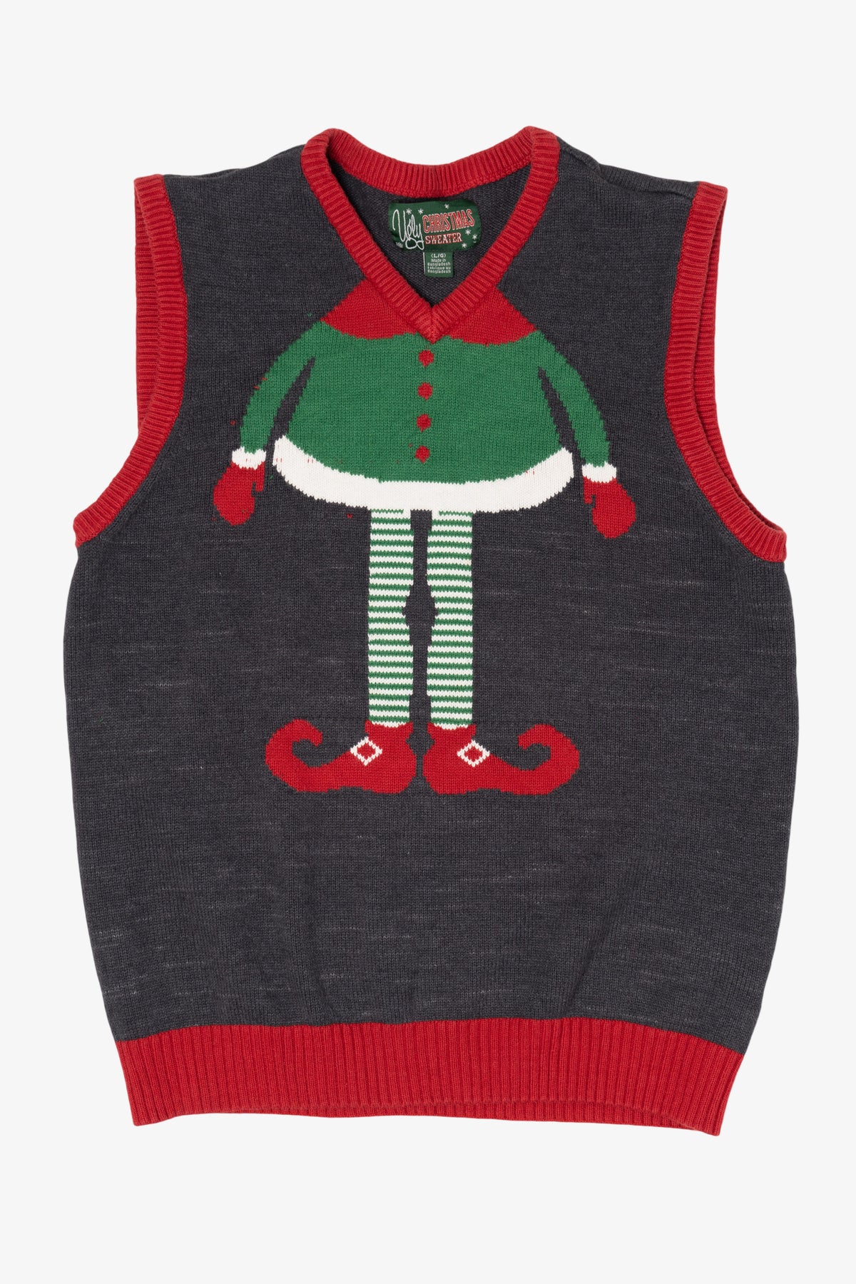 Modern Elf Body Ugly Christmas Sweater Vest (2010s)