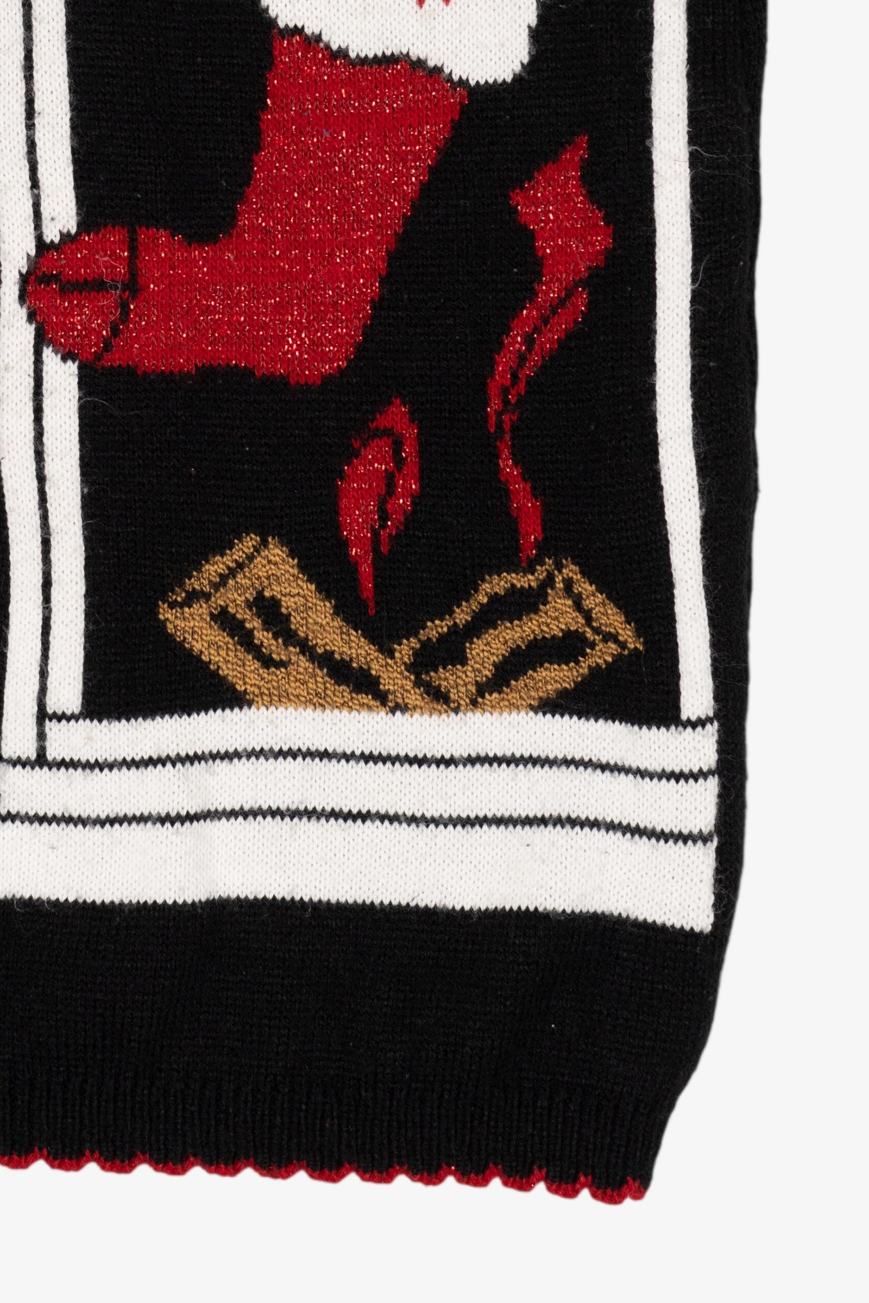 Vintage Black Holiday Time Ugly Christmas Vest (1990s)