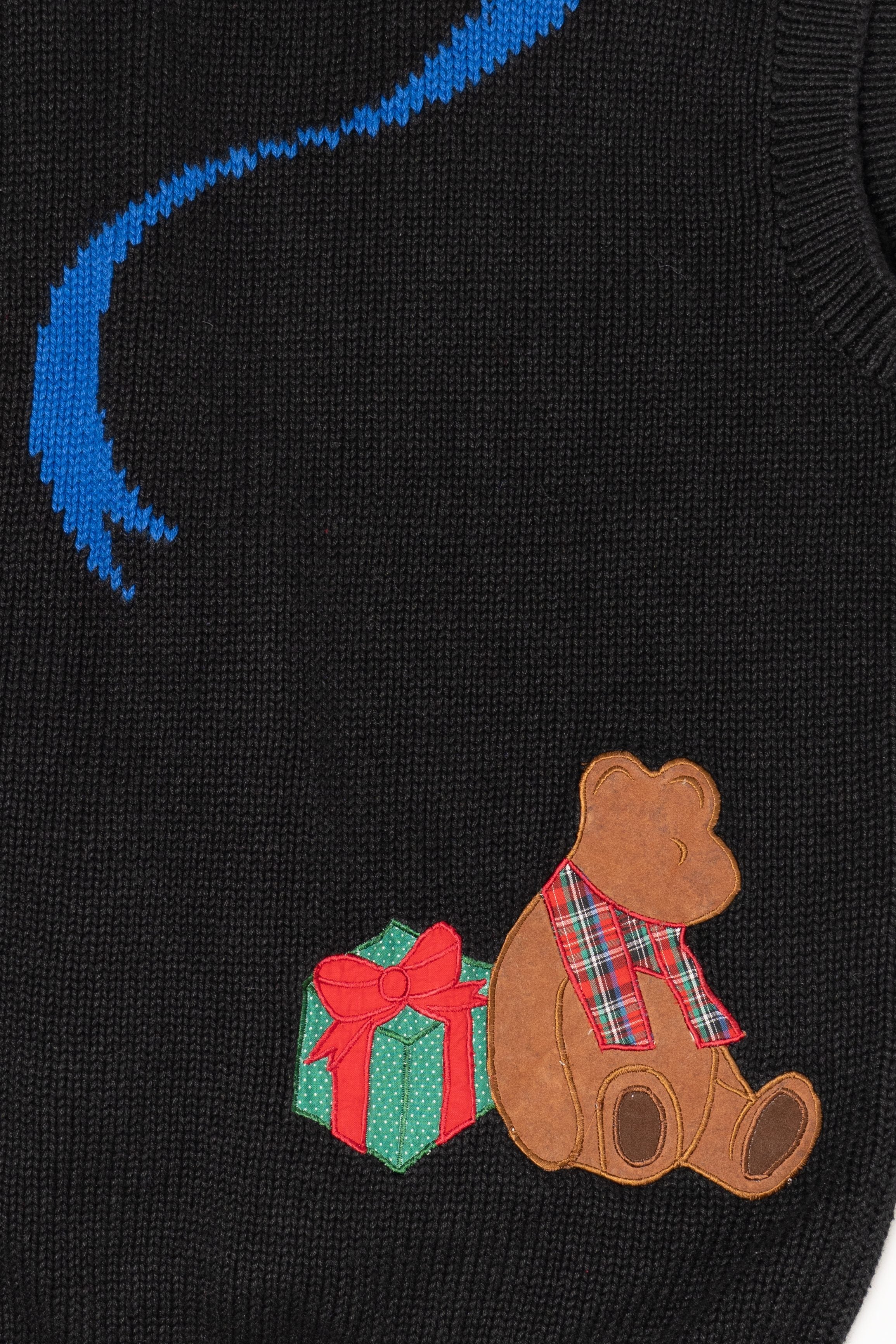 Vintage Black Sharon Young Bears Ugly Christmas Vest (1990s)