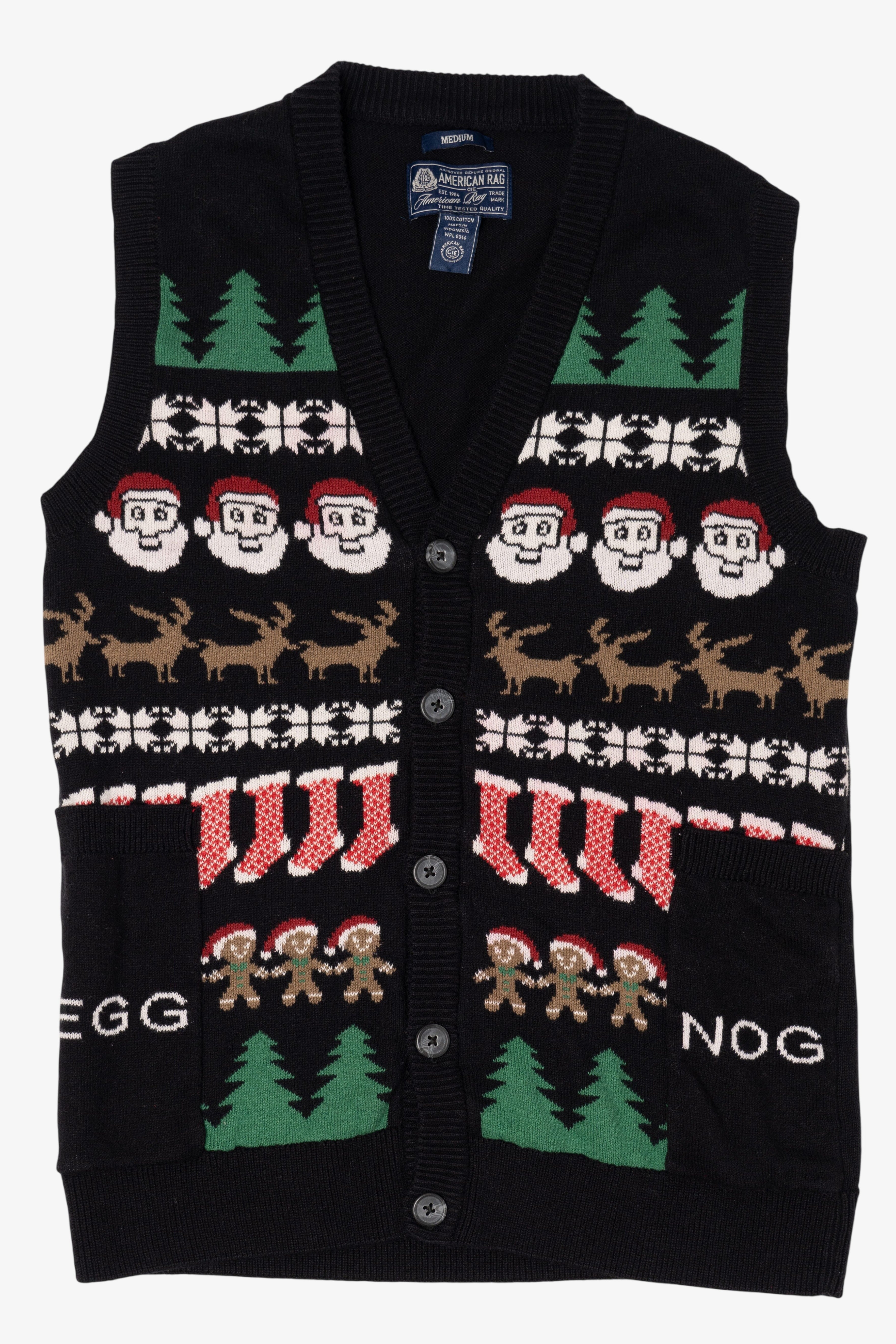 Black American Rag Ugly Christmas Vest (2010s)