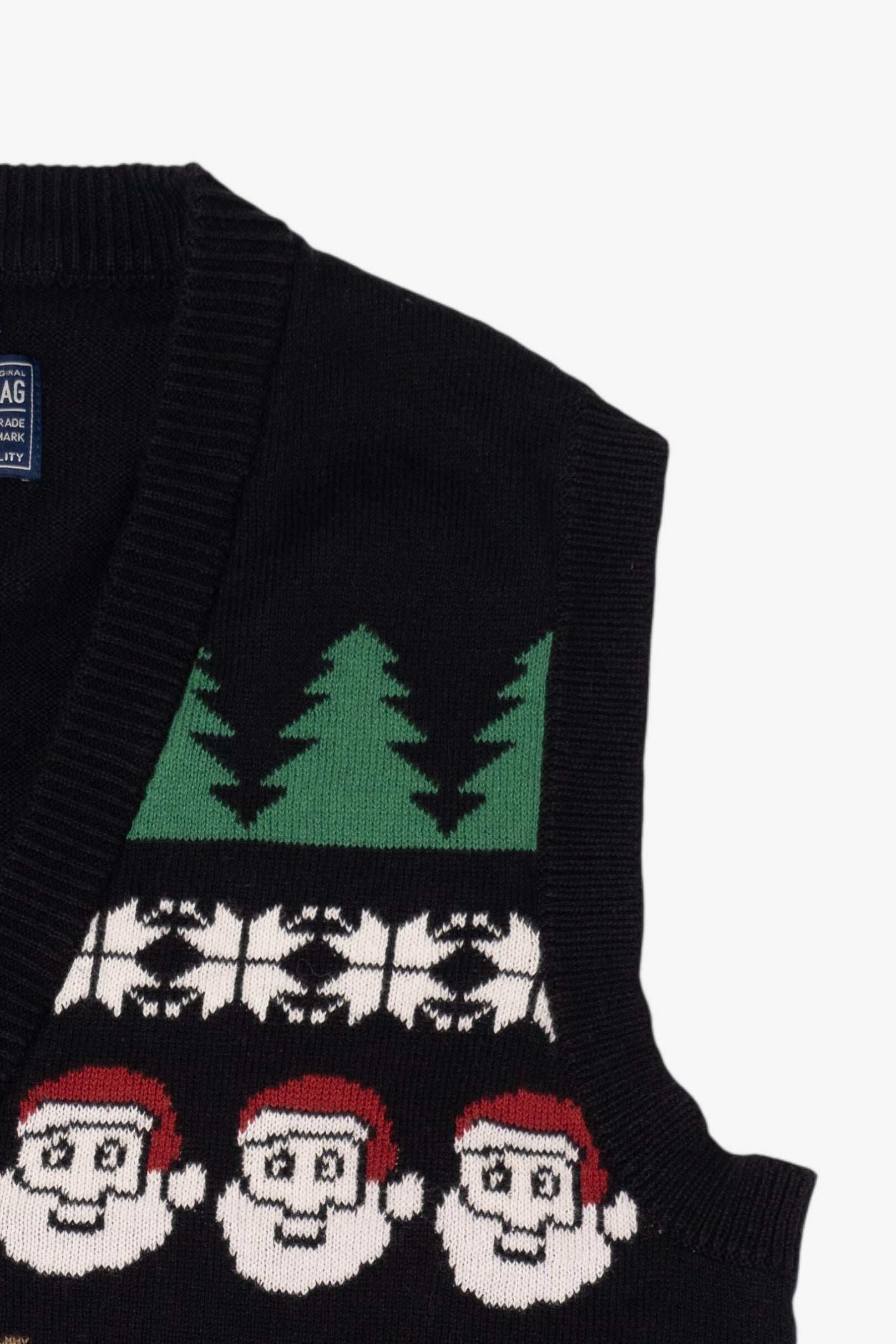 Black American Rag Ugly Christmas Vest (2010s)