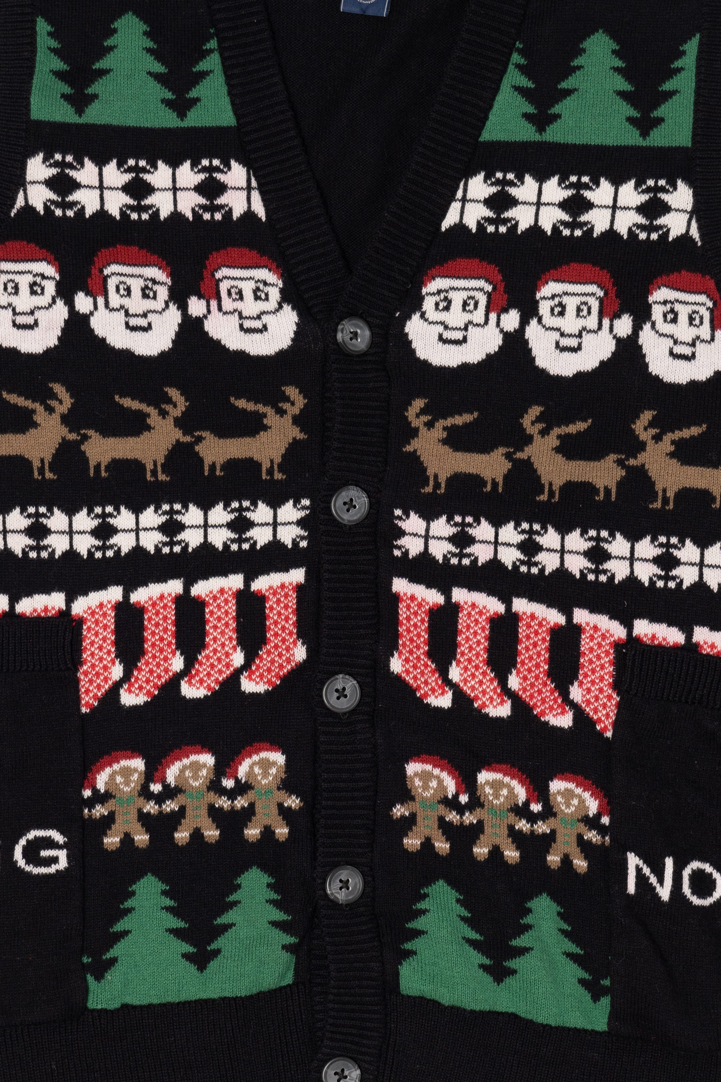 Black American Rag Ugly Christmas Vest (2010s)