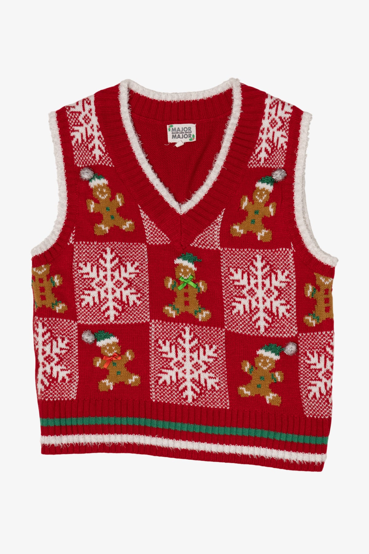 Red Major Label Group Gingerbread Ugly Christmas Vest (2010s)