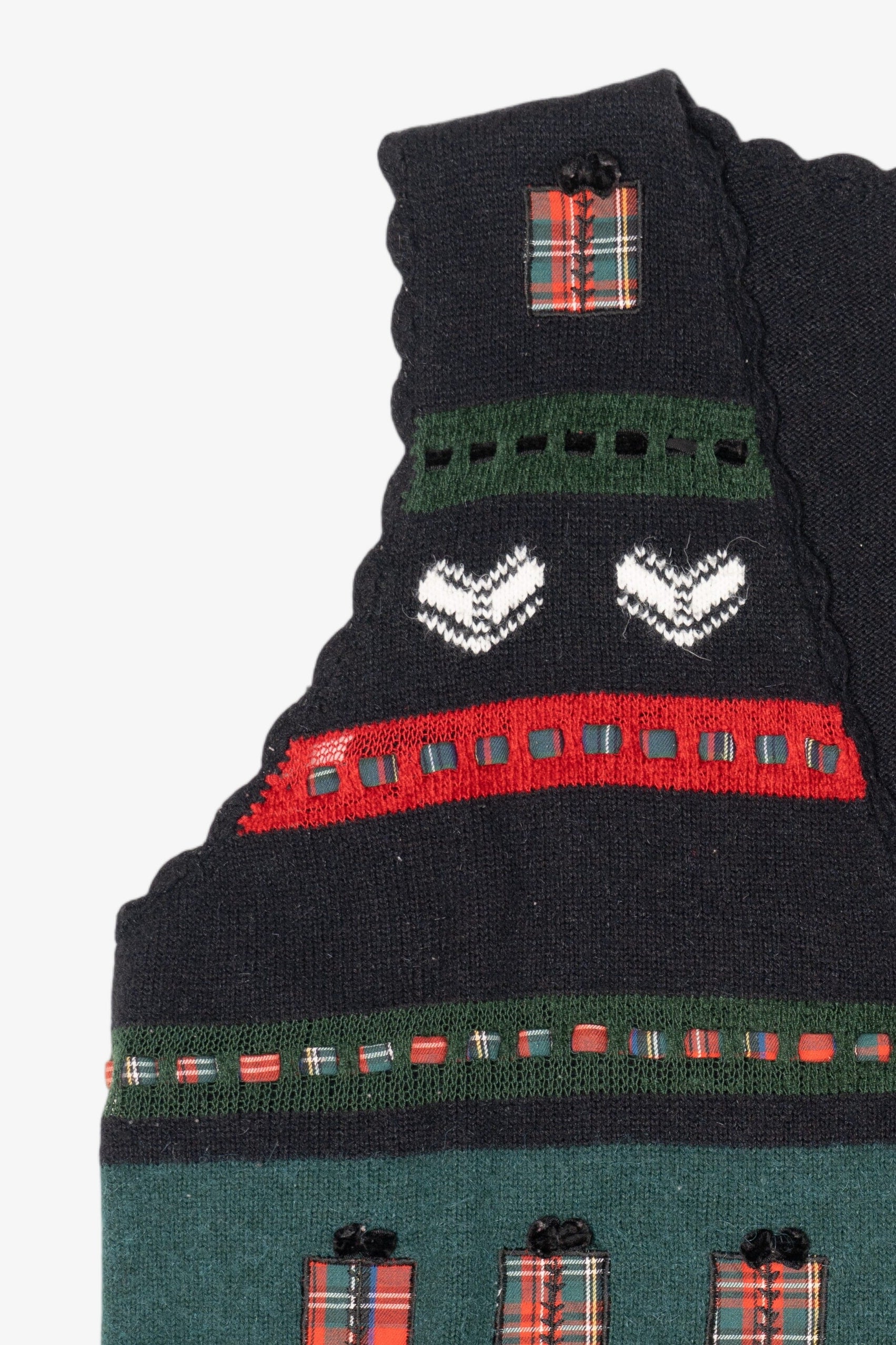 Vintage Charcoal Koret Presents Ugly Christmas Vest (1990s)