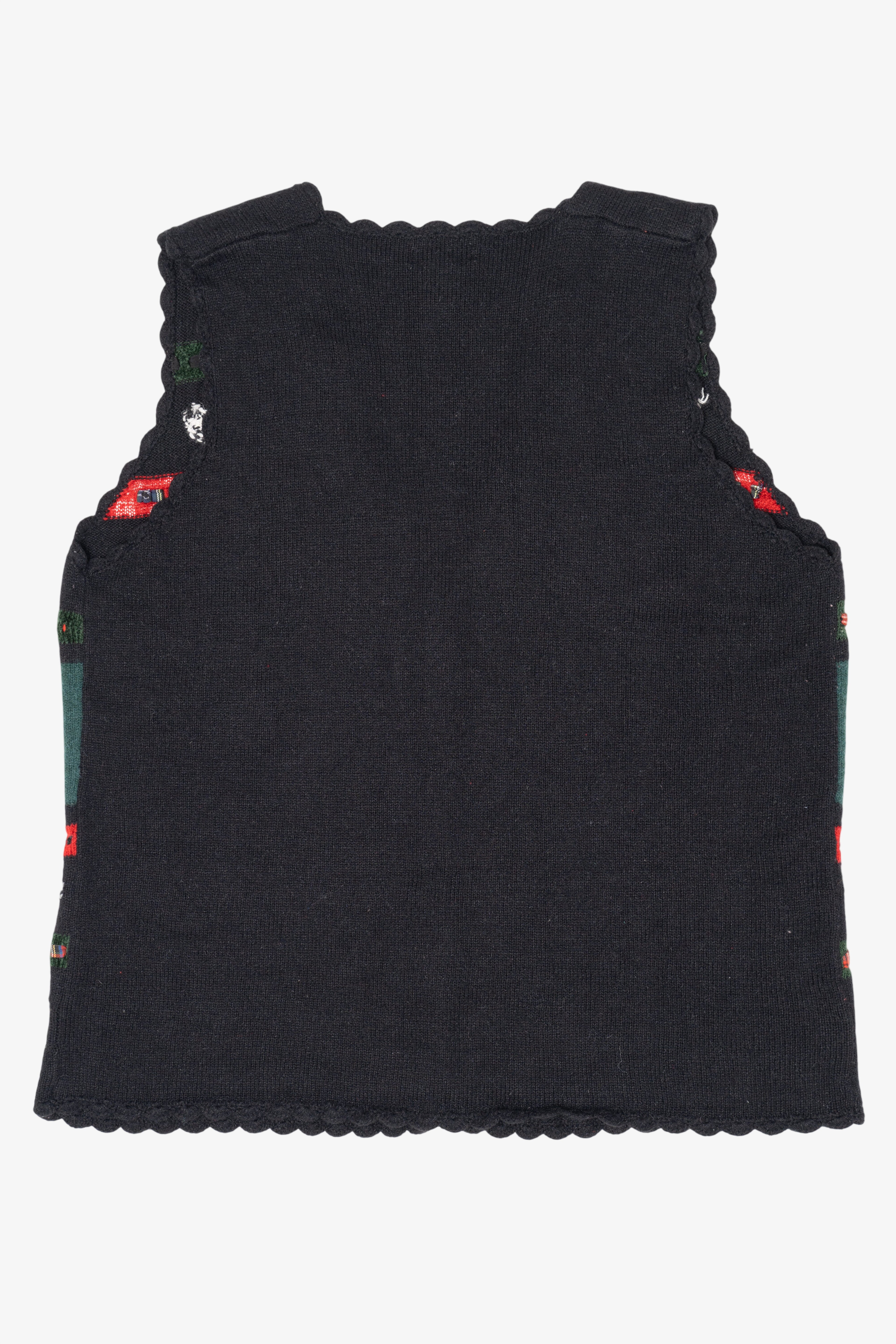 Vintage Charcoal Koret Presents Ugly Christmas Vest (1990s)