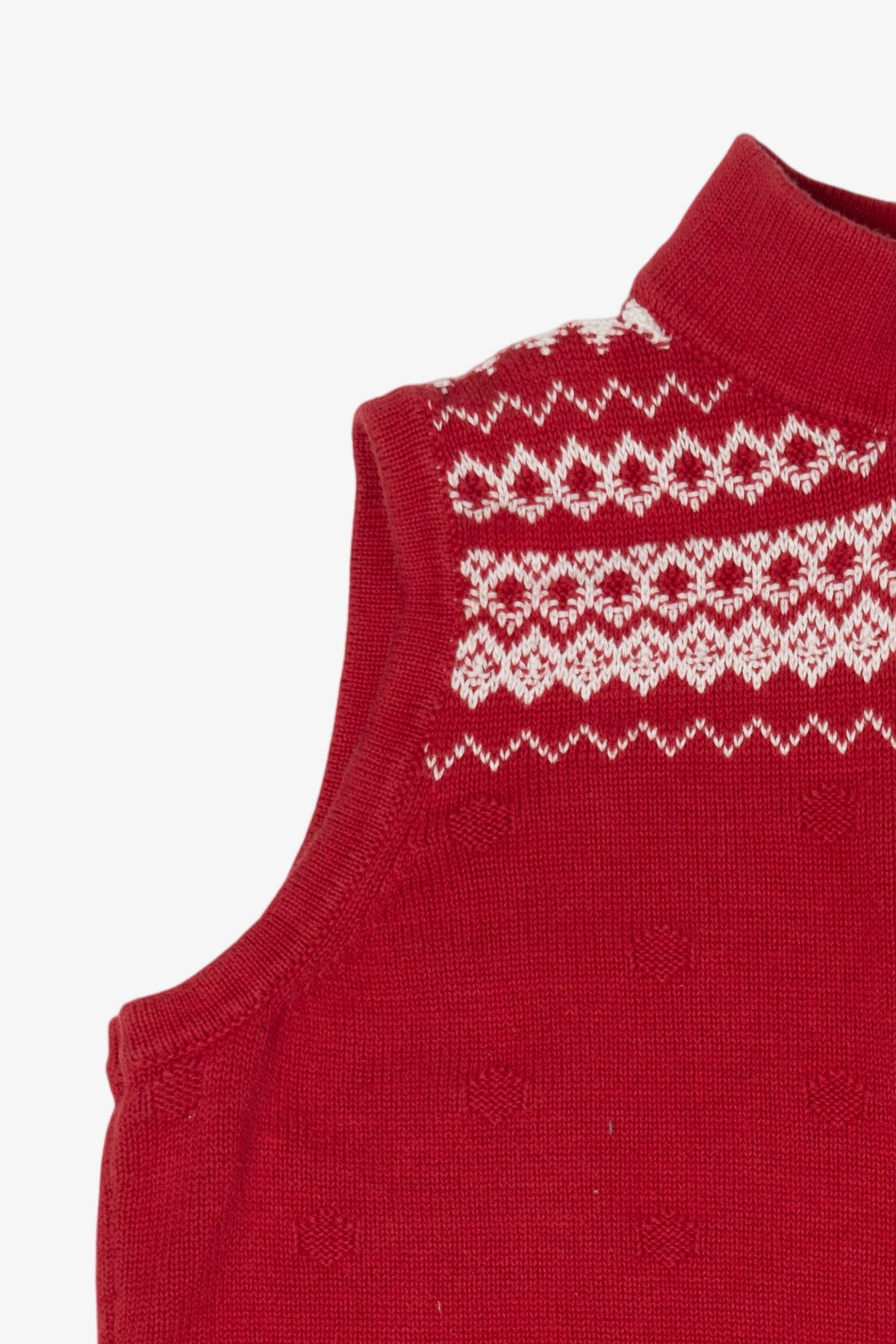Vintage Red Christopher & Banks Snowmen Ugly Christmas Vest (2000s)